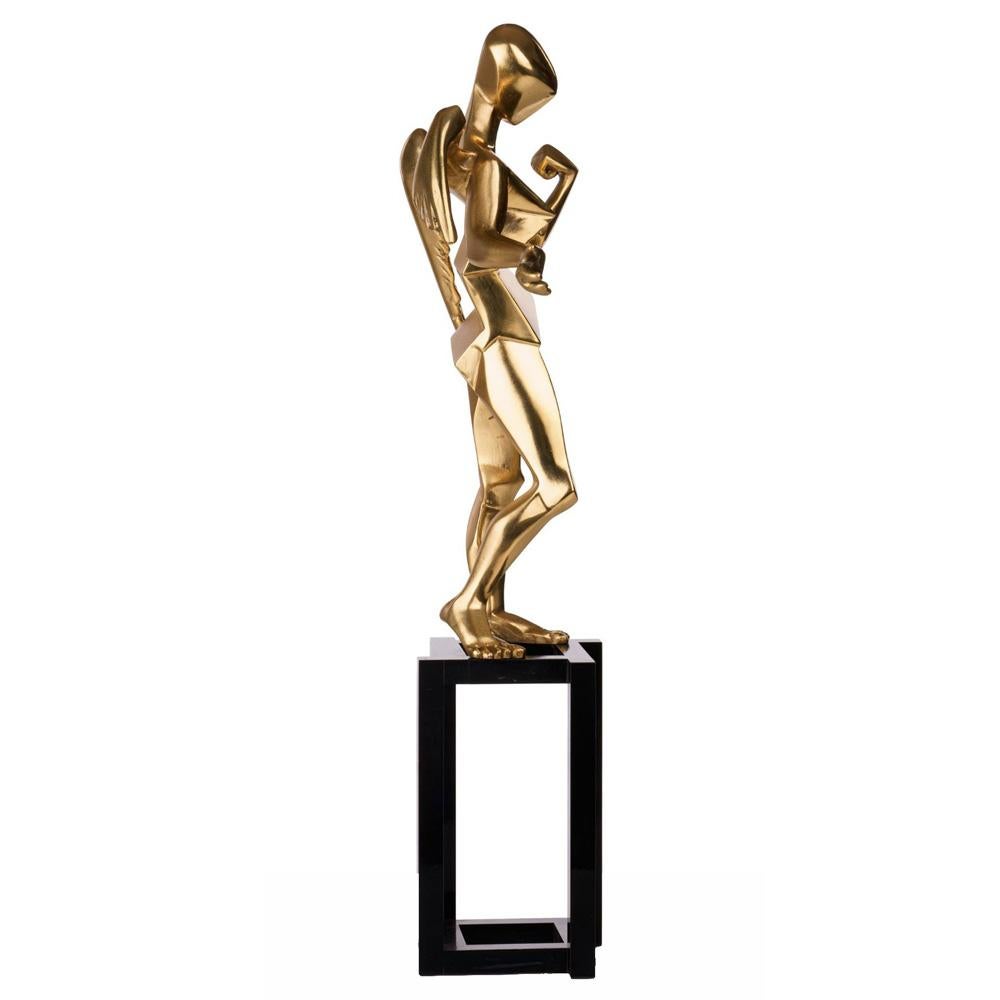 The Cubist Angel - Gold Print by Salvador Dalí