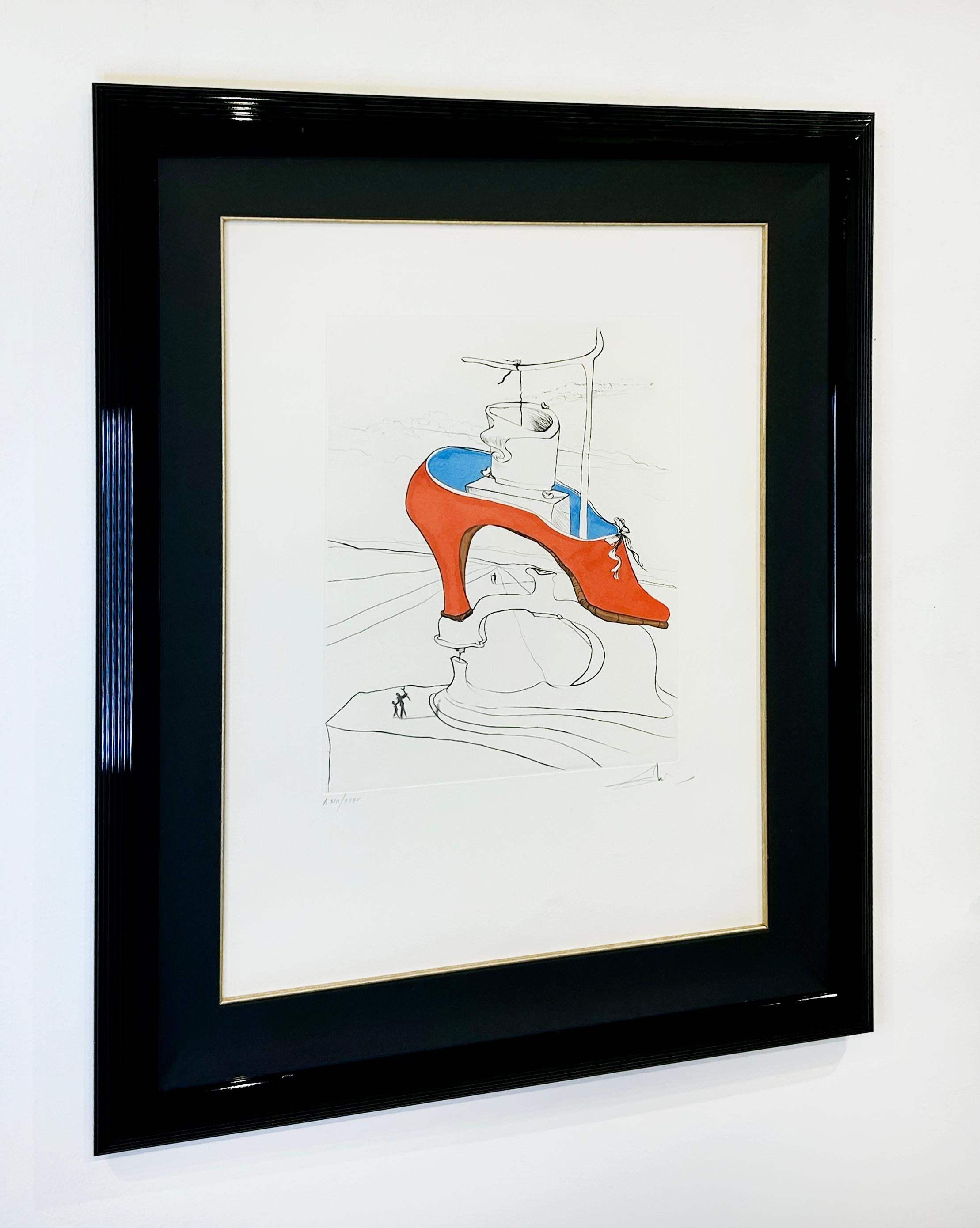 Künstler:  Dali, Salvador
Titel:  Der Fluch ist besiegt
Serie:  Nach 50 Jahren Surrealismus
Datum:  1974
Medium:  Kaltnadelradierung mit Handkolorierung auf Arches
Ungerahmt Abmessungen:  26