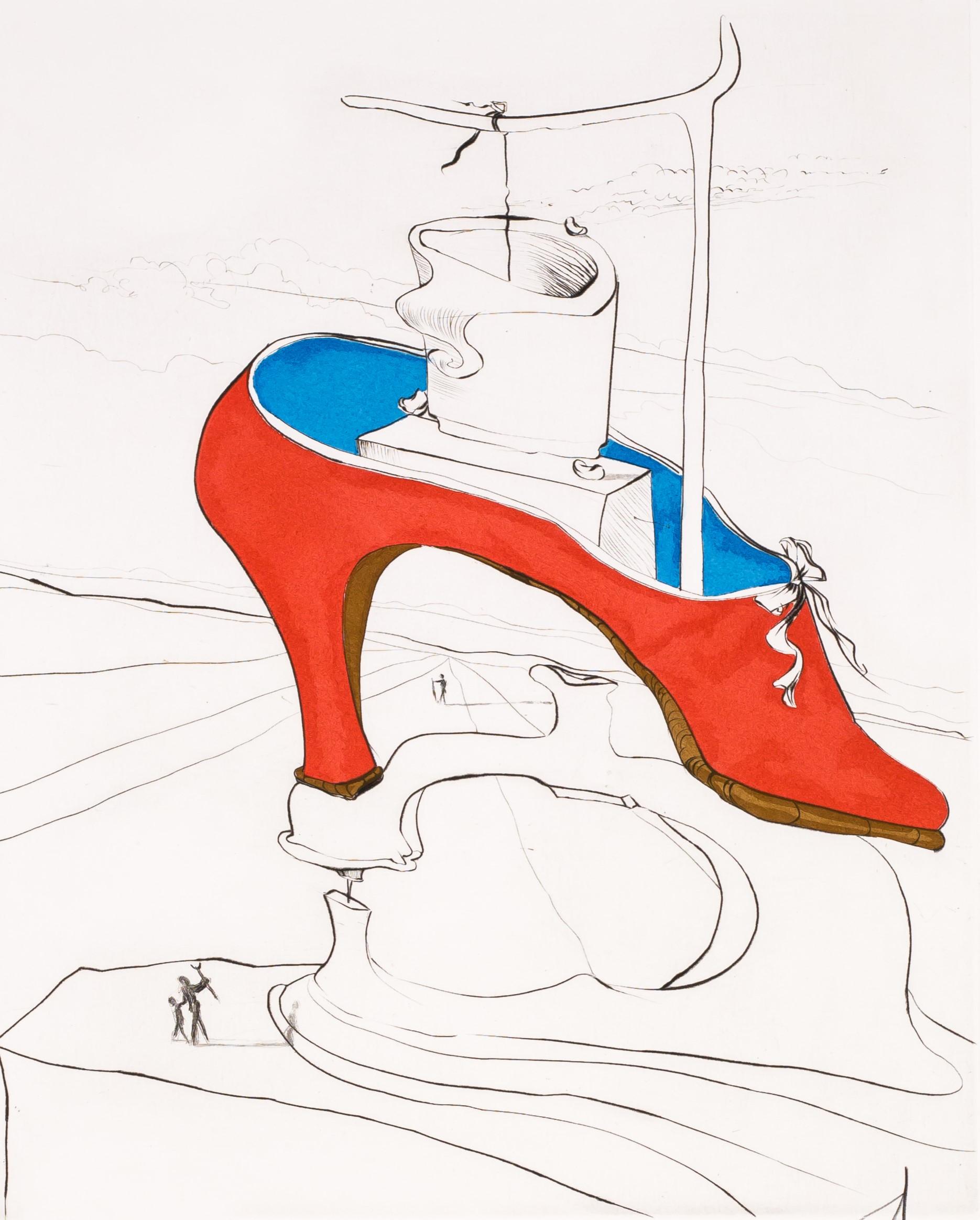 The Curse Overthrown (Plate E), 1974 - Surrealist Print by Salvador Dalí