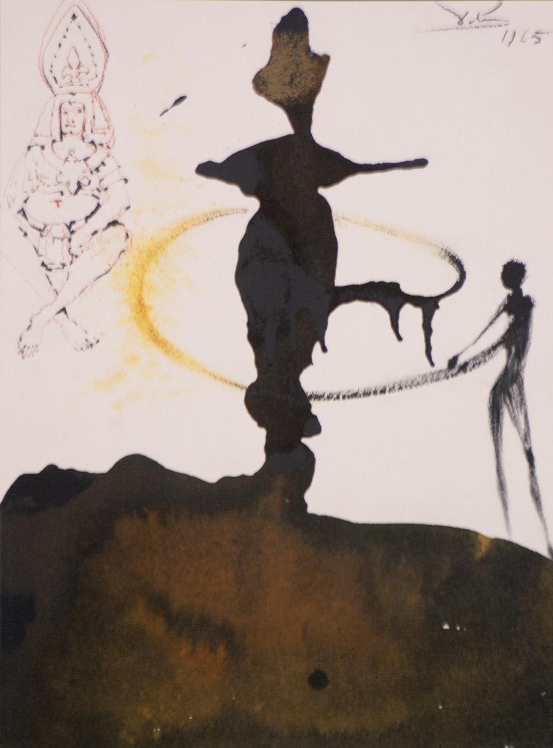 Salvador Dalí Figurative Print - The Dance of Herodias Daughter, 1967 Salvador Dali lithograph Bibila Sacra