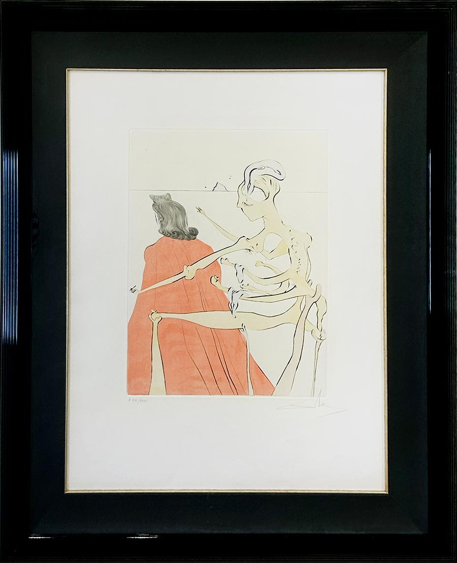 Il retro divino di Gala - Print di Salvador Dalí