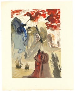 The Divine Forest - Original Woodcut Print by Salvador Dalì - 1963