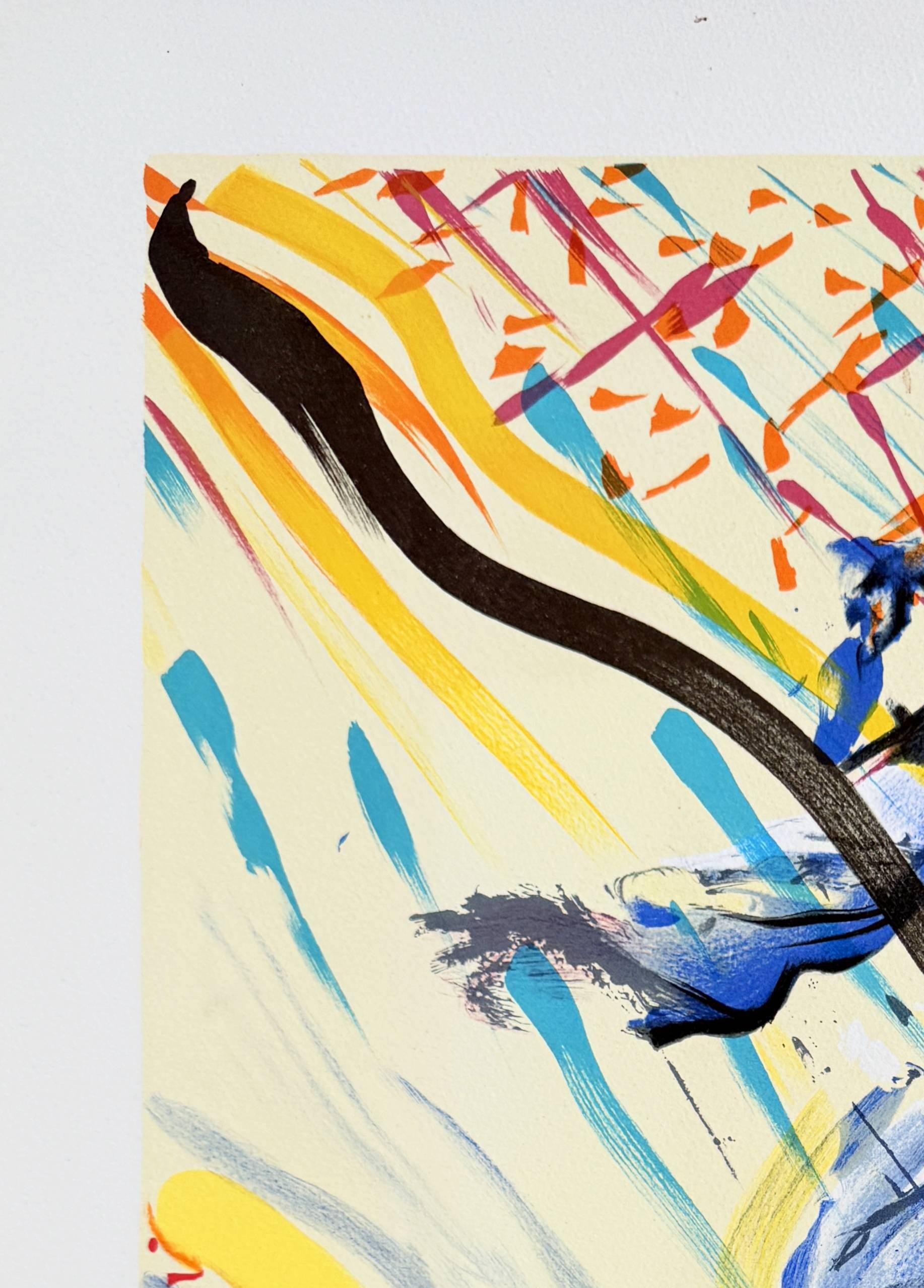 Salvador Dalí (1904-1989) - El Verbo Divino

Litografía de 1973.

Edición 101/250 en papel Arches.

Dimensiones de la obra: 65 x 48 cm

Editorial: Carpentier.

Referencia: Michler-Löpsinger 1441

La obra está en Excelente estado.

Envío rápido y