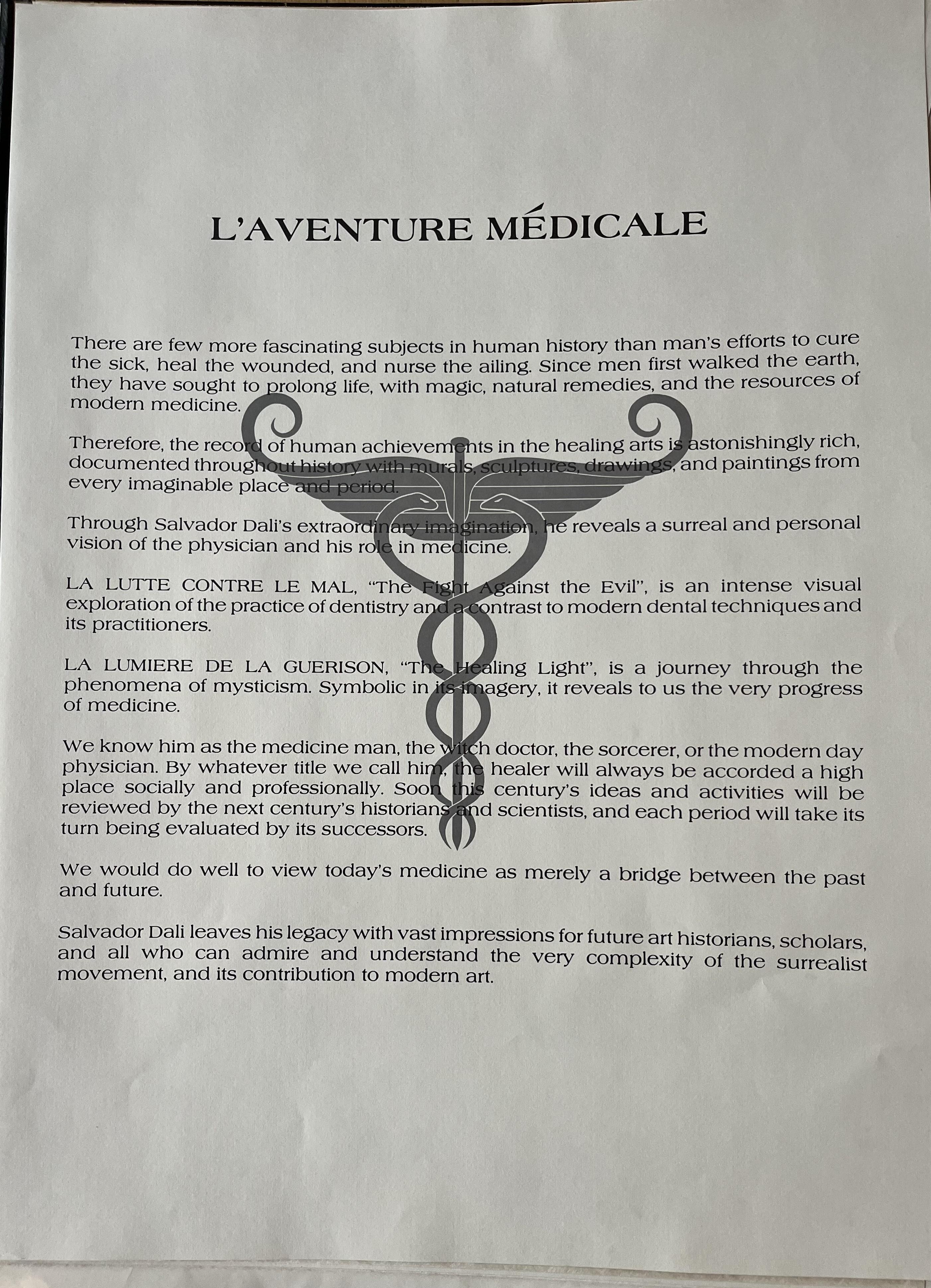 The Doctor & Dentist Medical Suite (L'Aventure Medicale) - Surrealist Print by Salvador Dalí