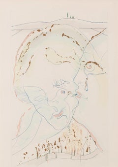 The Dove-like Eyes on the Bride - Hand-signed and numbered lithograph, 1971