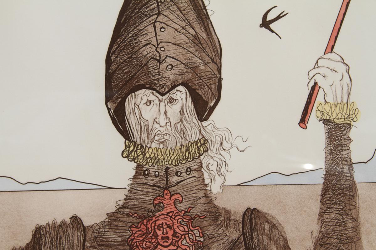 The Dreamer from Historia de Don Quichotte de la Mancha - Print by Salvador Dalí