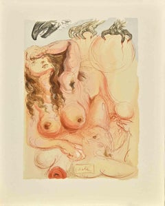 The Eagle
s Dream "- Woodcut Print - 1963