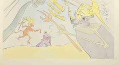 The Elephant and the Jupiter's Monkey - Etching  - 1974