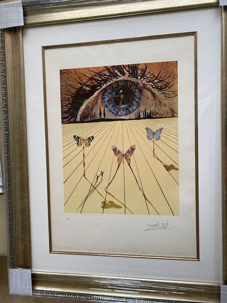 The Eye of Surrealist Time, Etching by Salvador Dali - Print by Salvador Dalí
