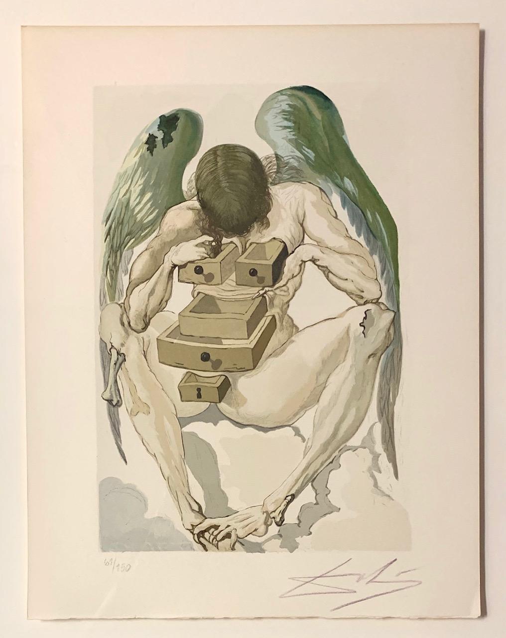 The Fallen Angel - Print by Salvador Dalí
