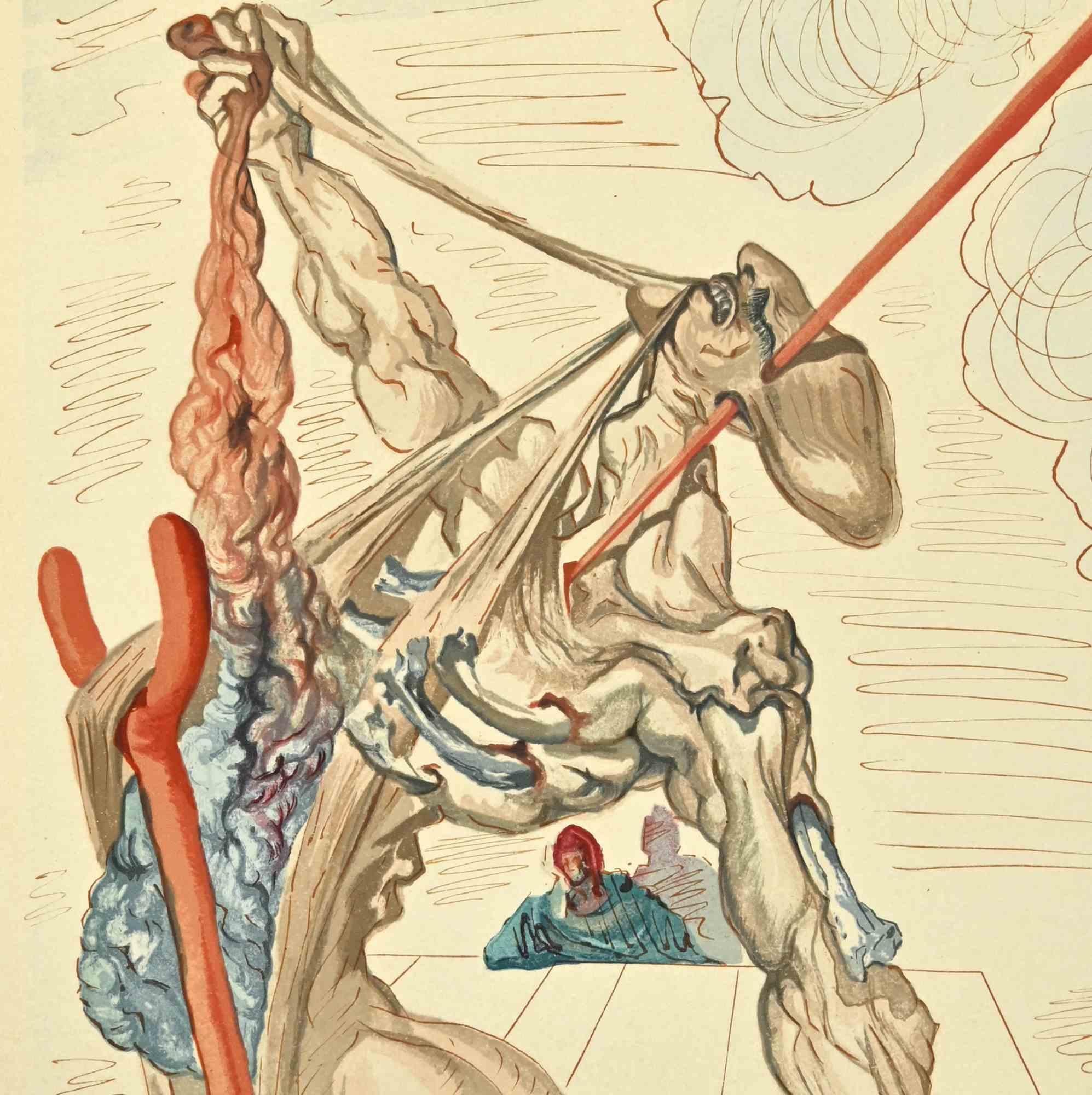 Los Falsificadores - Grabado en madera - 1963 - Print de Salvador Dalí