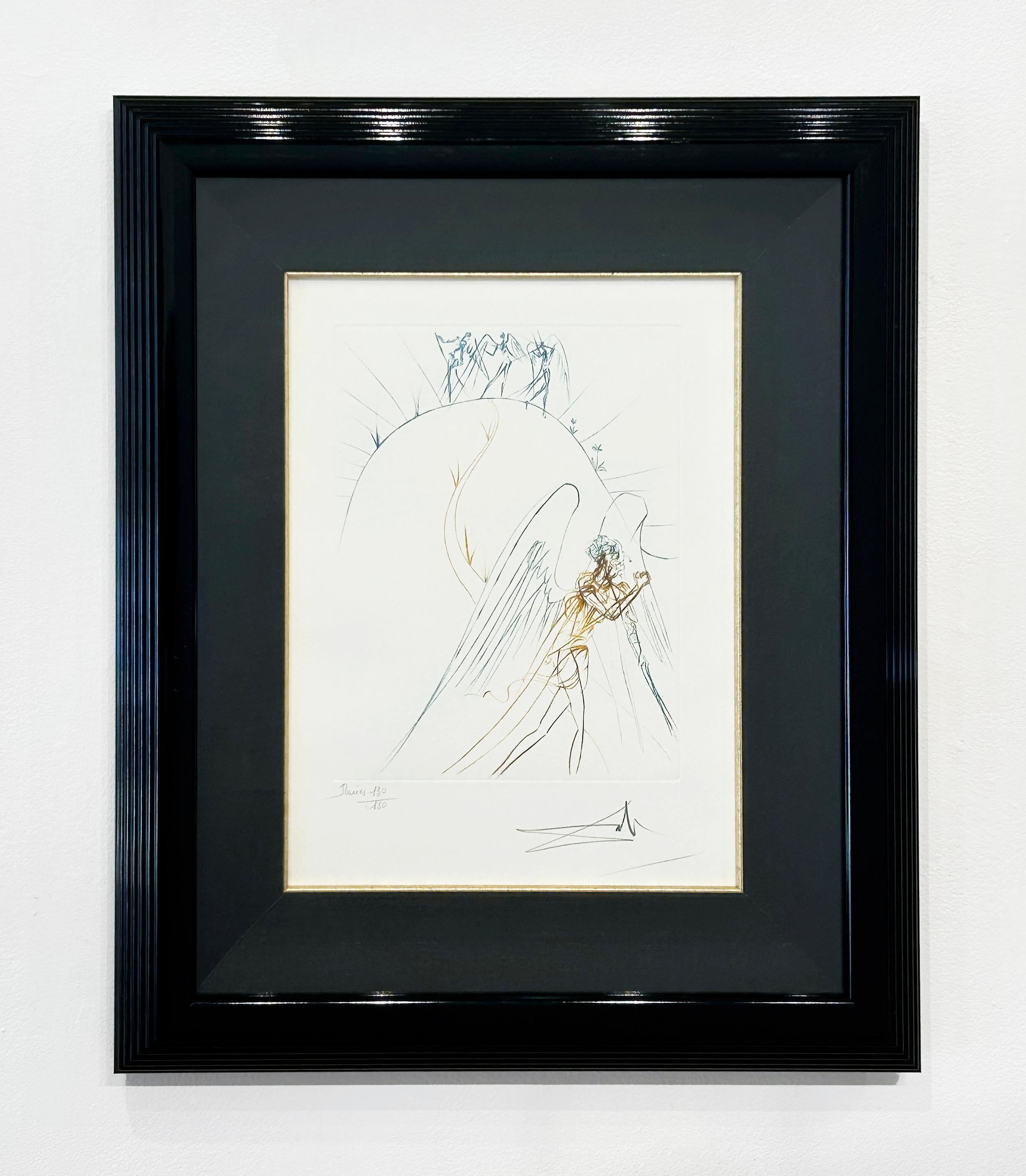 The Fight of Satan - Surrealist Print by Salvador Dalí