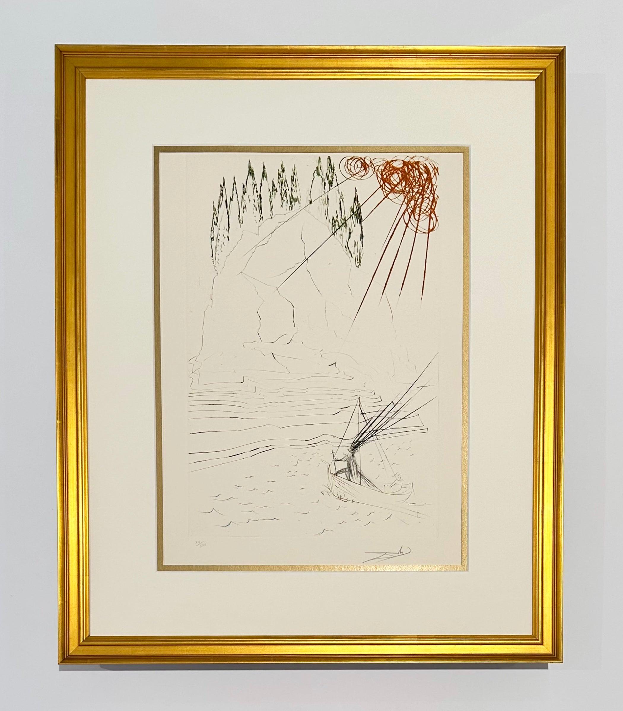 La lotta con Morhoult, da Tristano e Iseult - Print di Salvador Dalí