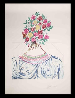 The Flowering of Inspiration - Original Lithograph by Salvador Dalí­ - 1978/79