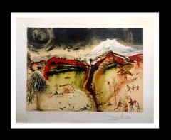 Dali. The Four Seasons.  lithograph certificate painting