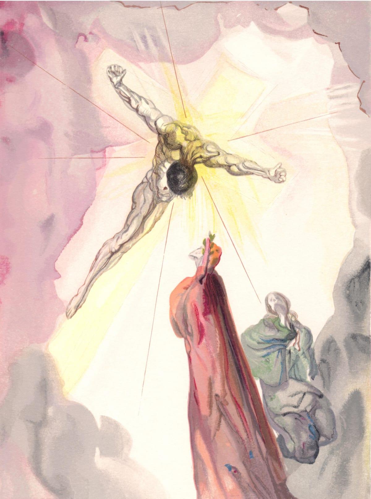 Artist: Salvador Dali (1904-1989)
Year: 1963
Medium: Wood engraving in colors on Rives BFK paper
Inscription: Unsigned and unnumbered, as issued
Edition: 4765 in French; 3188 in Italian, plus proofs
Catalogue Raisonne Reference: Michler & Löpsinger