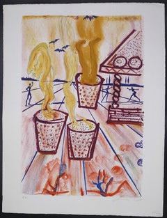 The Girl Who Trod on the Loaf - Original lithograph by Salvador Dalì - 1966