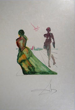  Die Göttin von Cythre - Original Holzschnitt, handsigniert, 1979