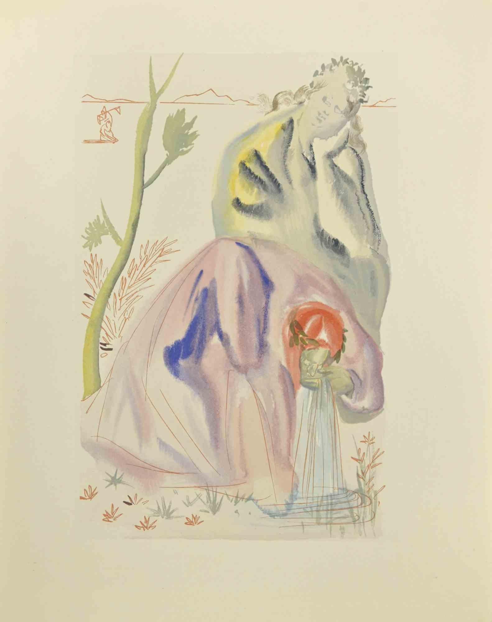 Figurative Print di Salvador Dalí - L'età dell'oro - Woodcut - 1963
