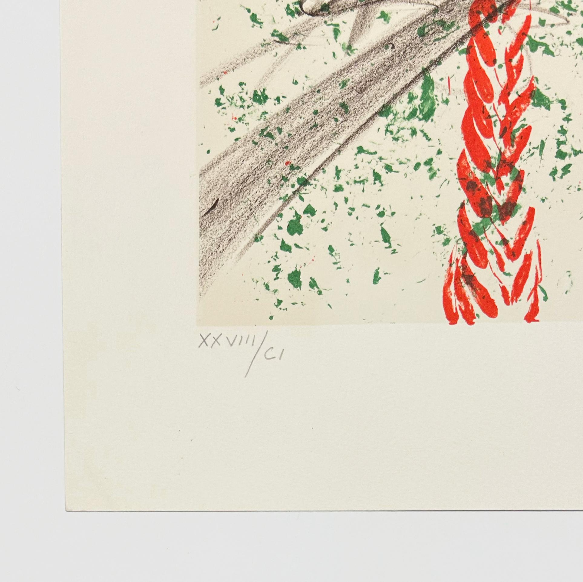 Artistics : Salvador Dali
Titre : Le Golfeur
Support : Lithographie en couleurs sur papier Arches
Année : 1973
Édition : XXVIII/CI
Taille de la feuille : 23 7/8