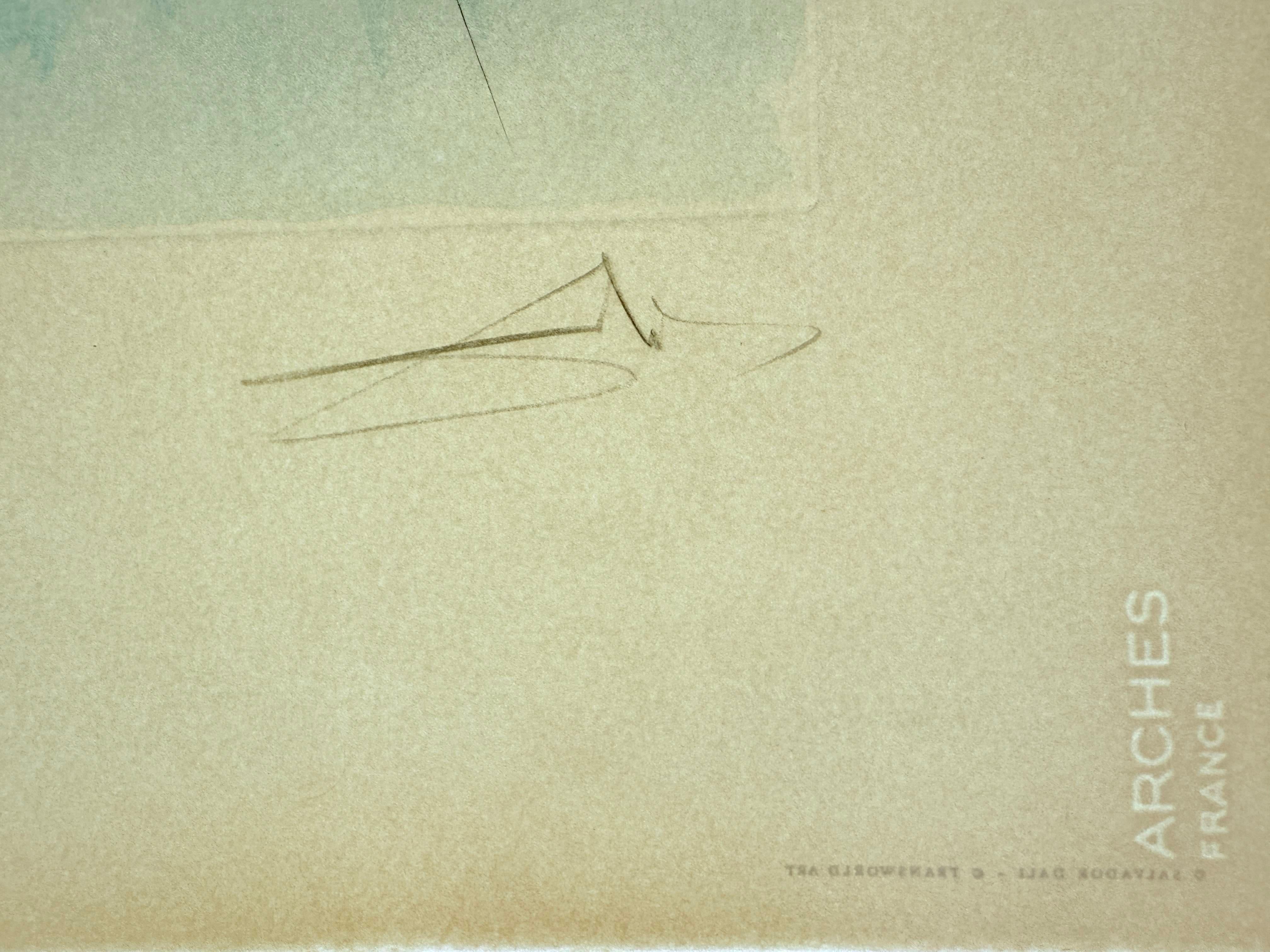 The Great Inquisitor Expels the Saviour - Gray Print by Salvador Dalí