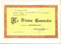 The Guardians of the Valley - Woodcut Print attr. to Salvador Dalì - 1963