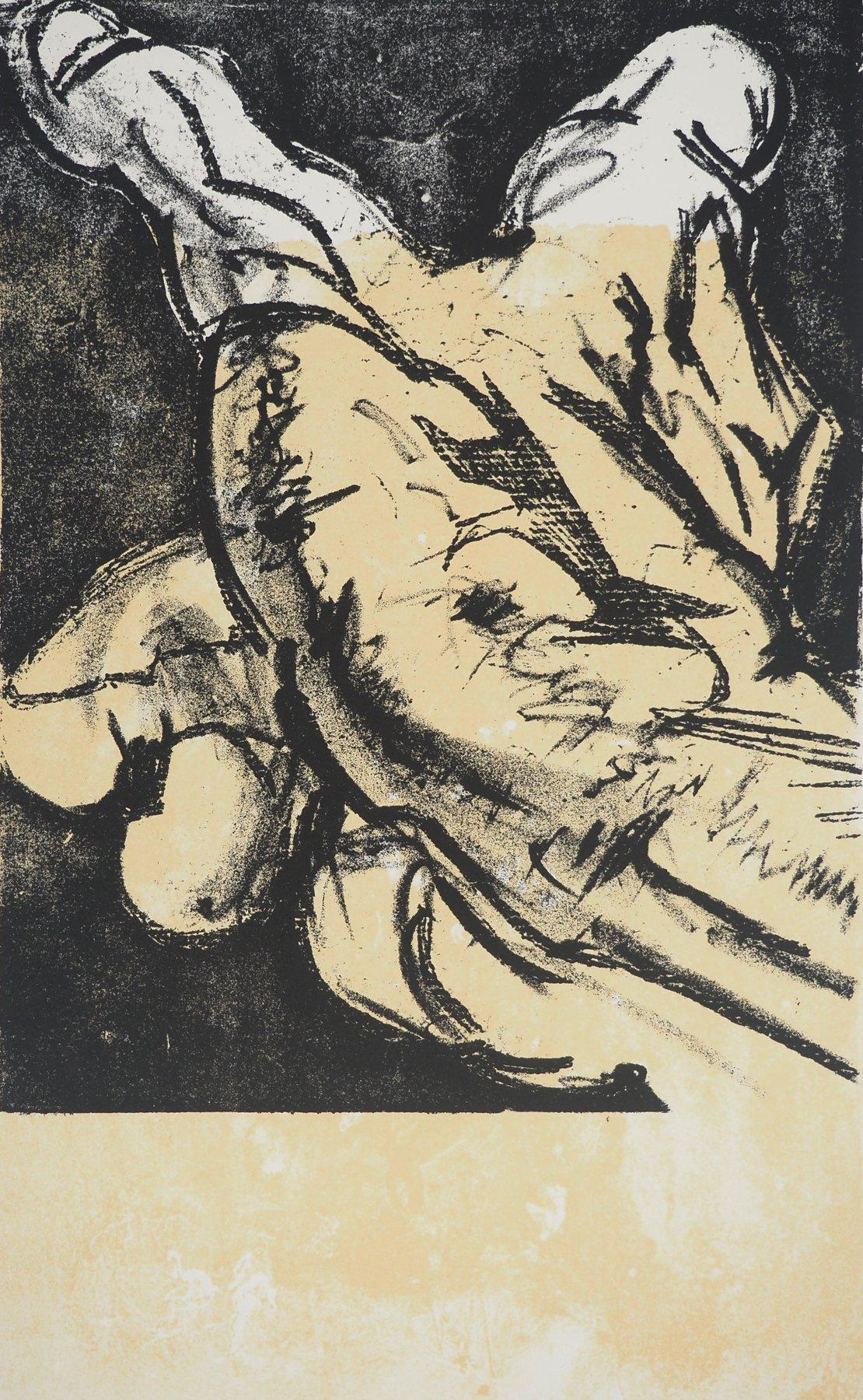 La mano - Litografia originale firmata (Field #67-2) 1