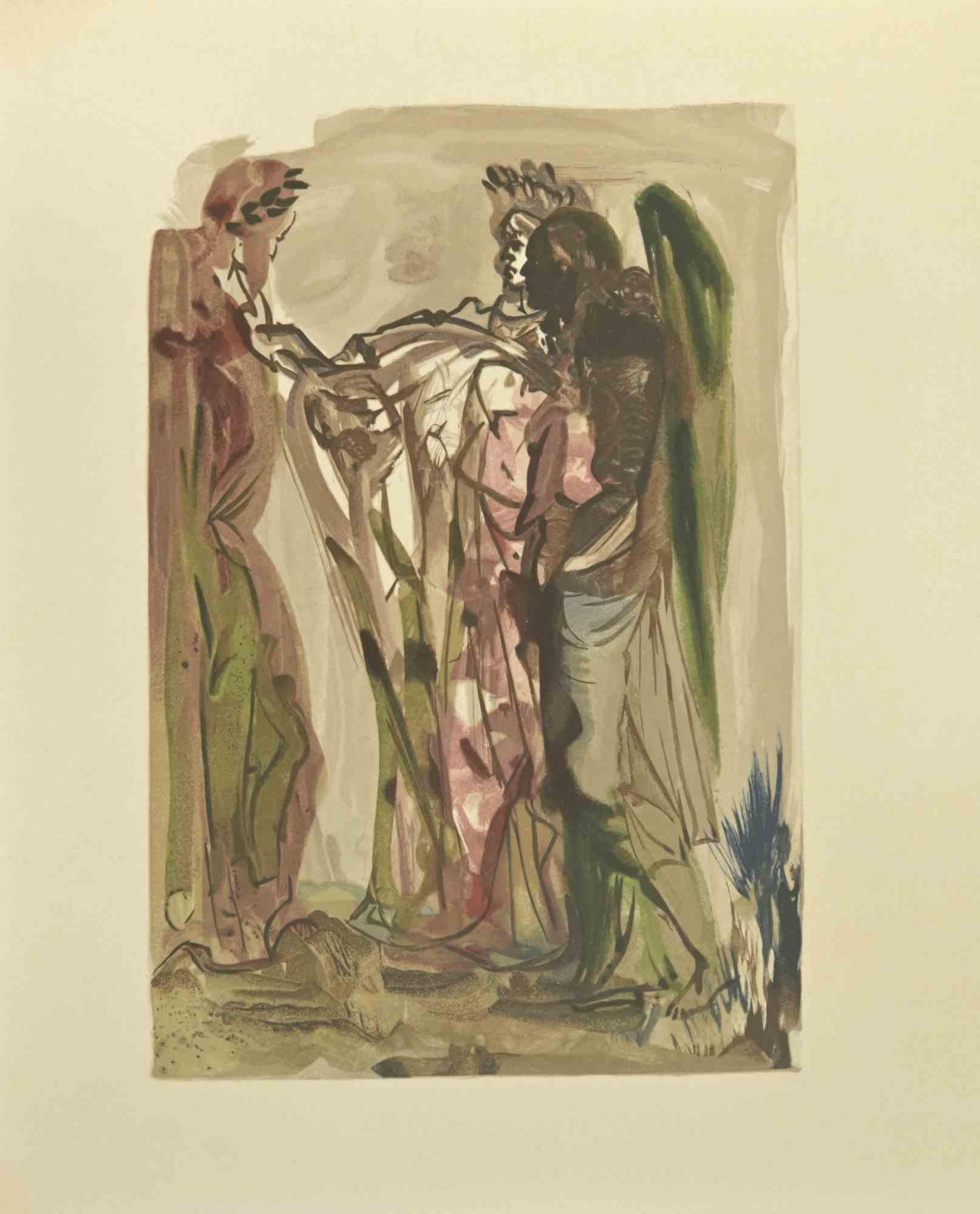 Figurative Print di Salvador Dalí - Il superbo  - Xilografia - 1963