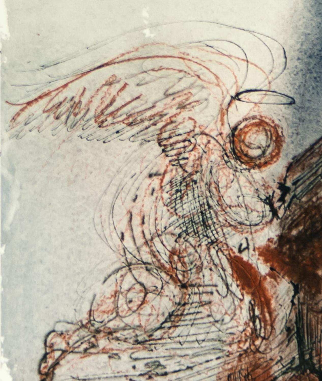 Las Cabras He De Las Cabras Salvajes Sobre La Faz De La Tierra Biblia Sacra de Dalí - Print de Salvador Dalí