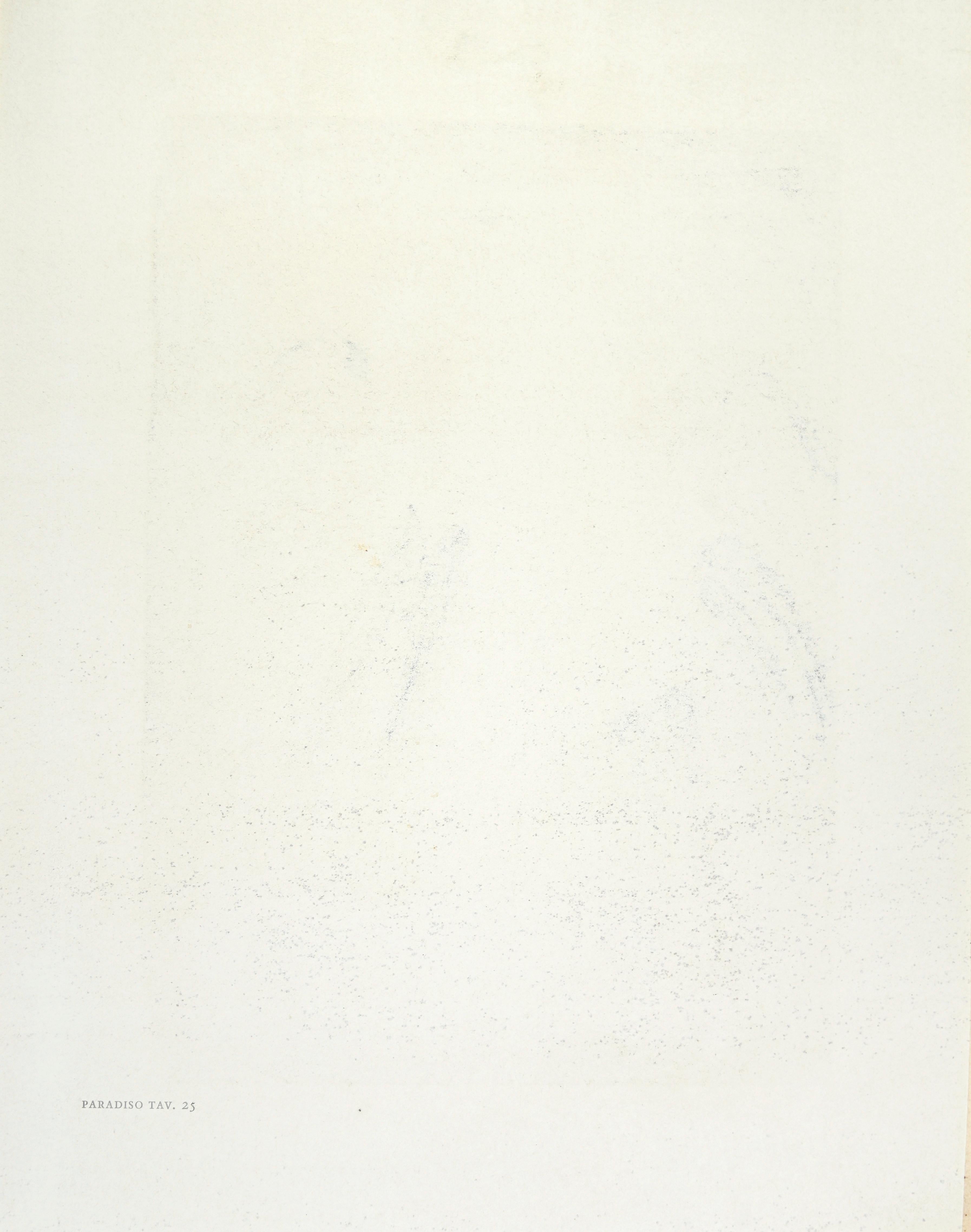 El cielo de las estrellas fijas - Canción 25 -  Paraíso - Xilografía - 1963 - Print Surrealista de Salvador Dalí