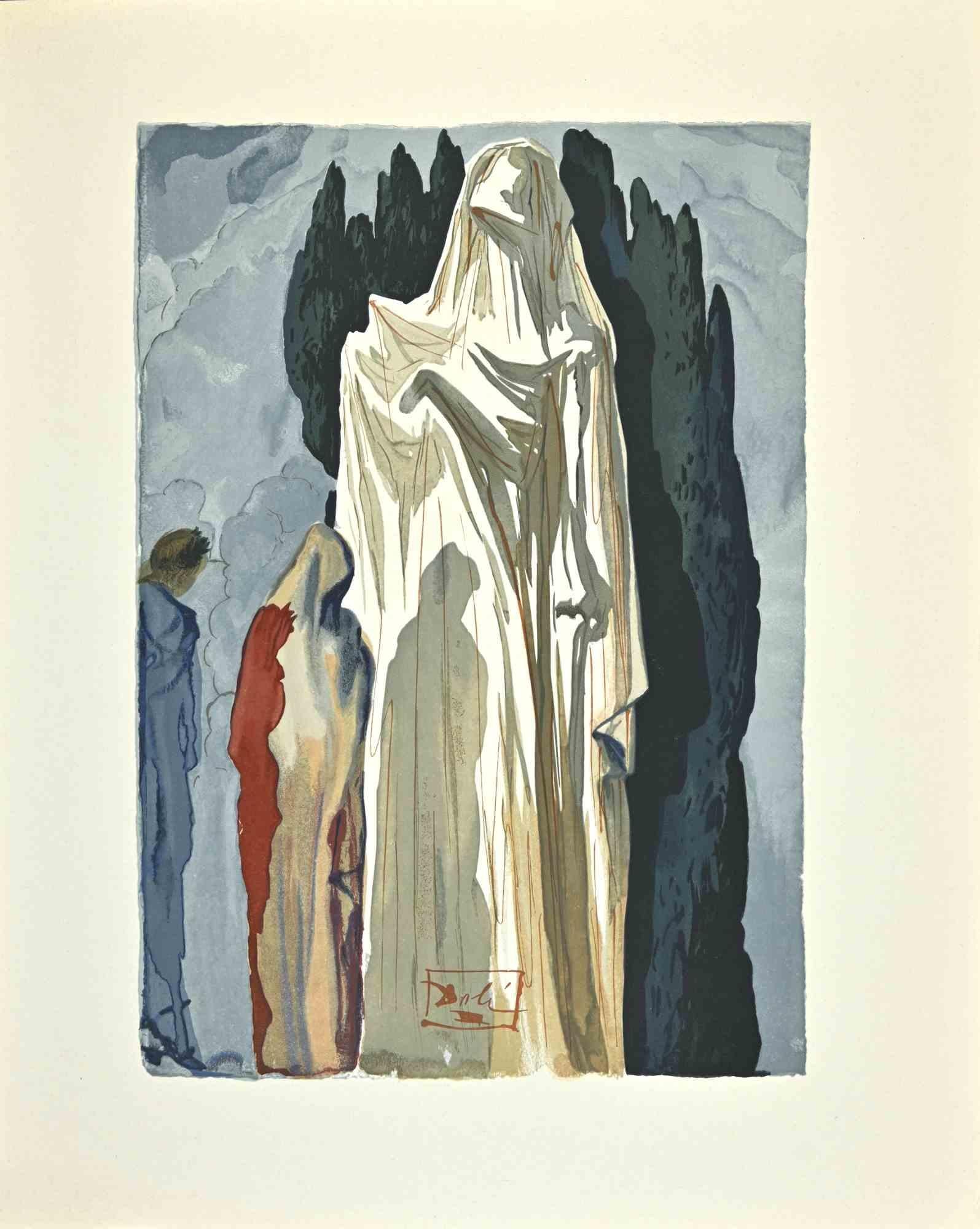 Salvador Dalí Print - The Heretics - Woodcut print - 1963