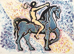 The Horseman - Original Lithograph Handsigned 