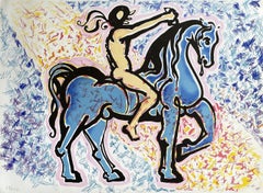 The Horseman - Original Lithograph Handsigned Numbered