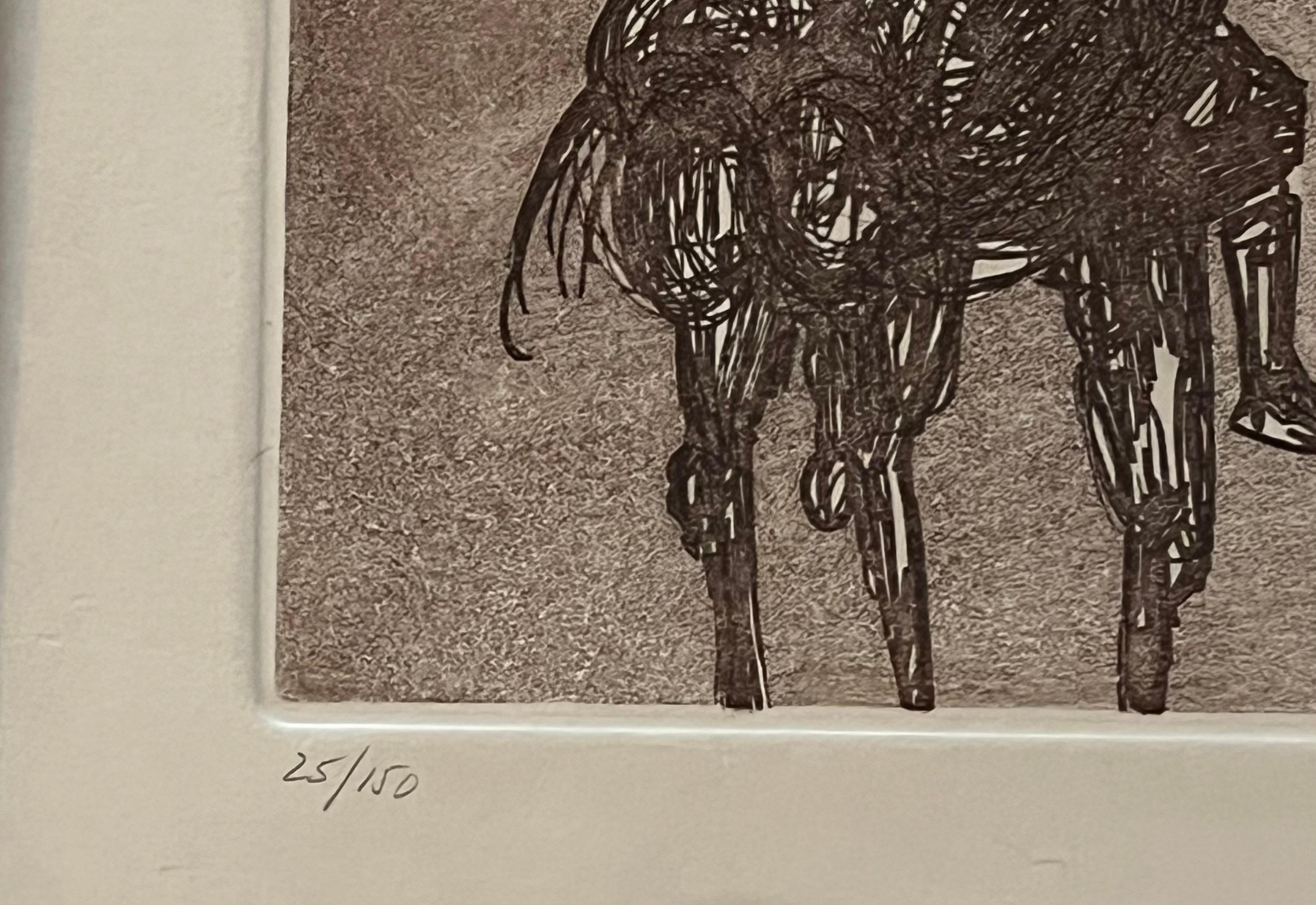 Il Sogno Impossibile, Serie Don Chisciotte, Edizione Limitata 25/150 - Print di Salvador Dalí