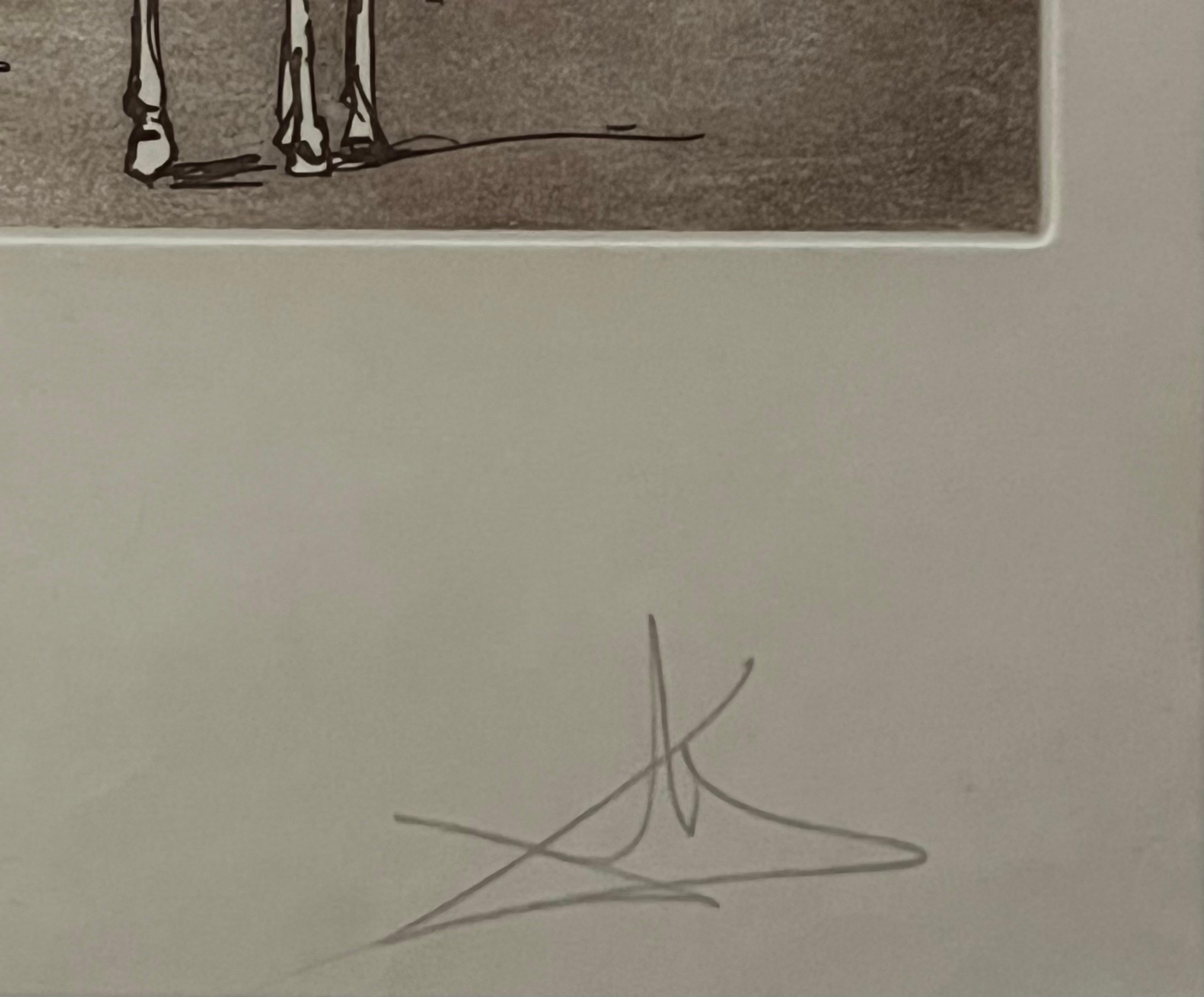 Il Sogno Impossibile, Serie Don Chisciotte, Edizione Limitata 25/150 - Print Surrealismo di Salvador Dalí
