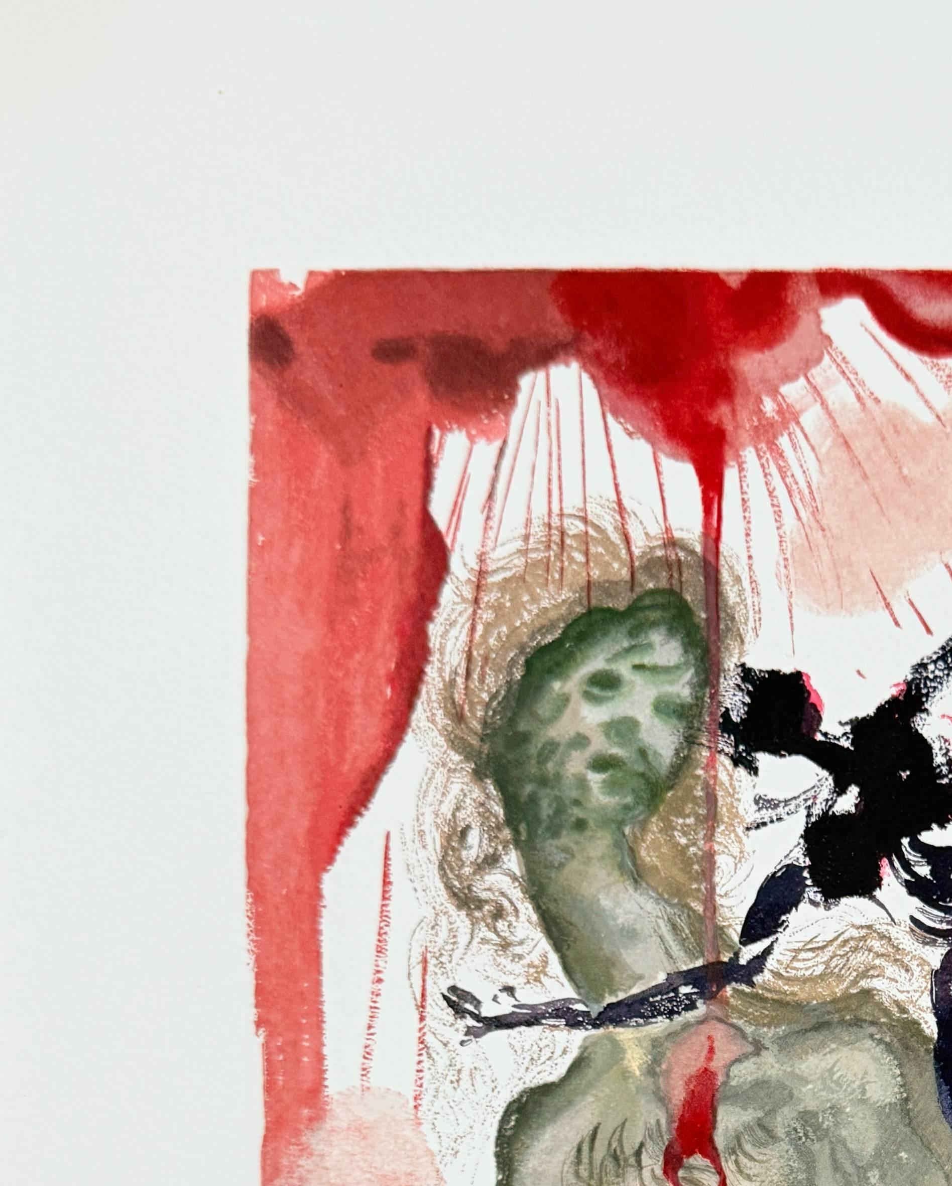 The Inferno, Canto 12 - The Minotaur - Modern Print by Salvador Dalí