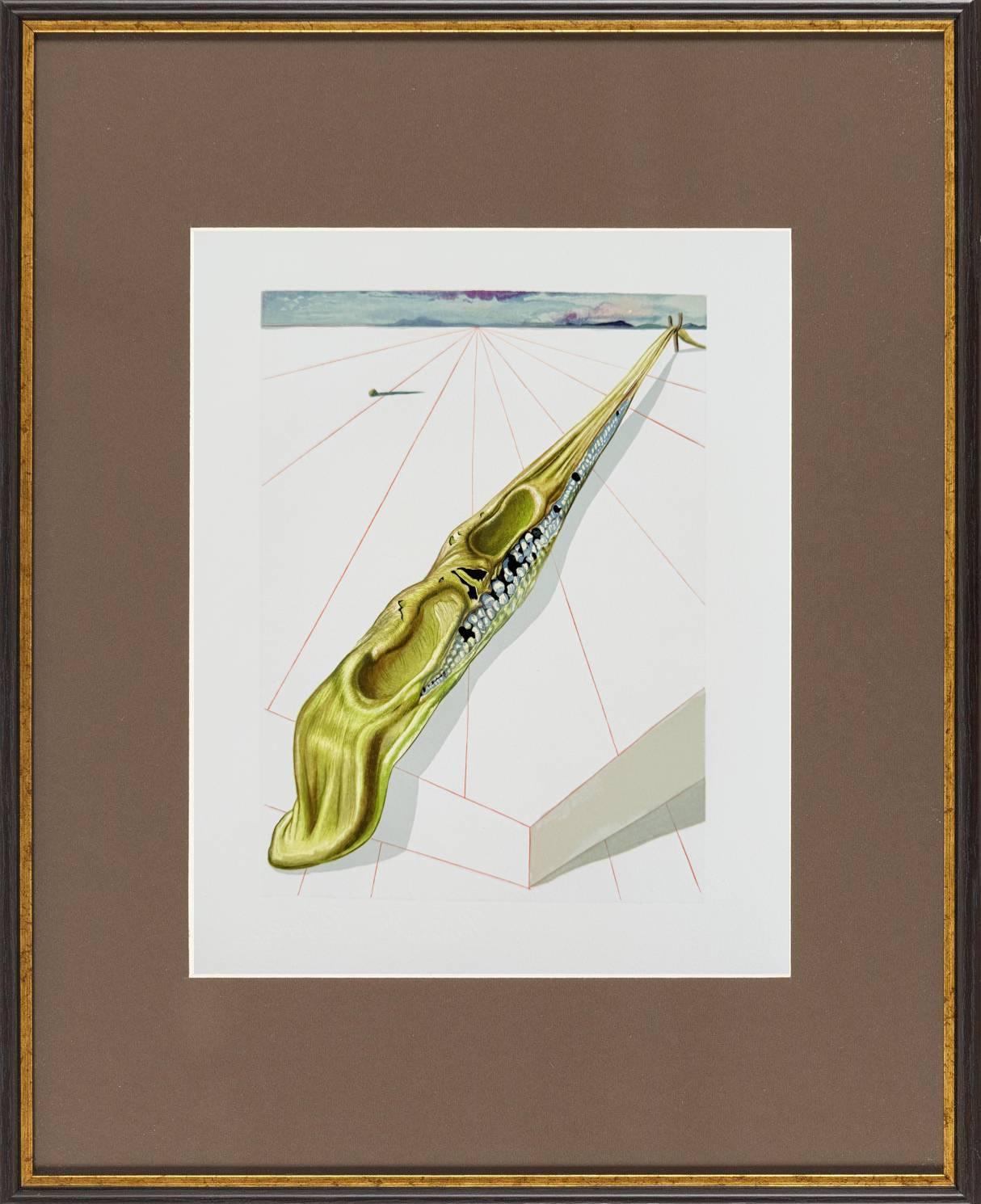 Salvador Dalí Print - The Inferno, Canto 14 - Blasphémateurs