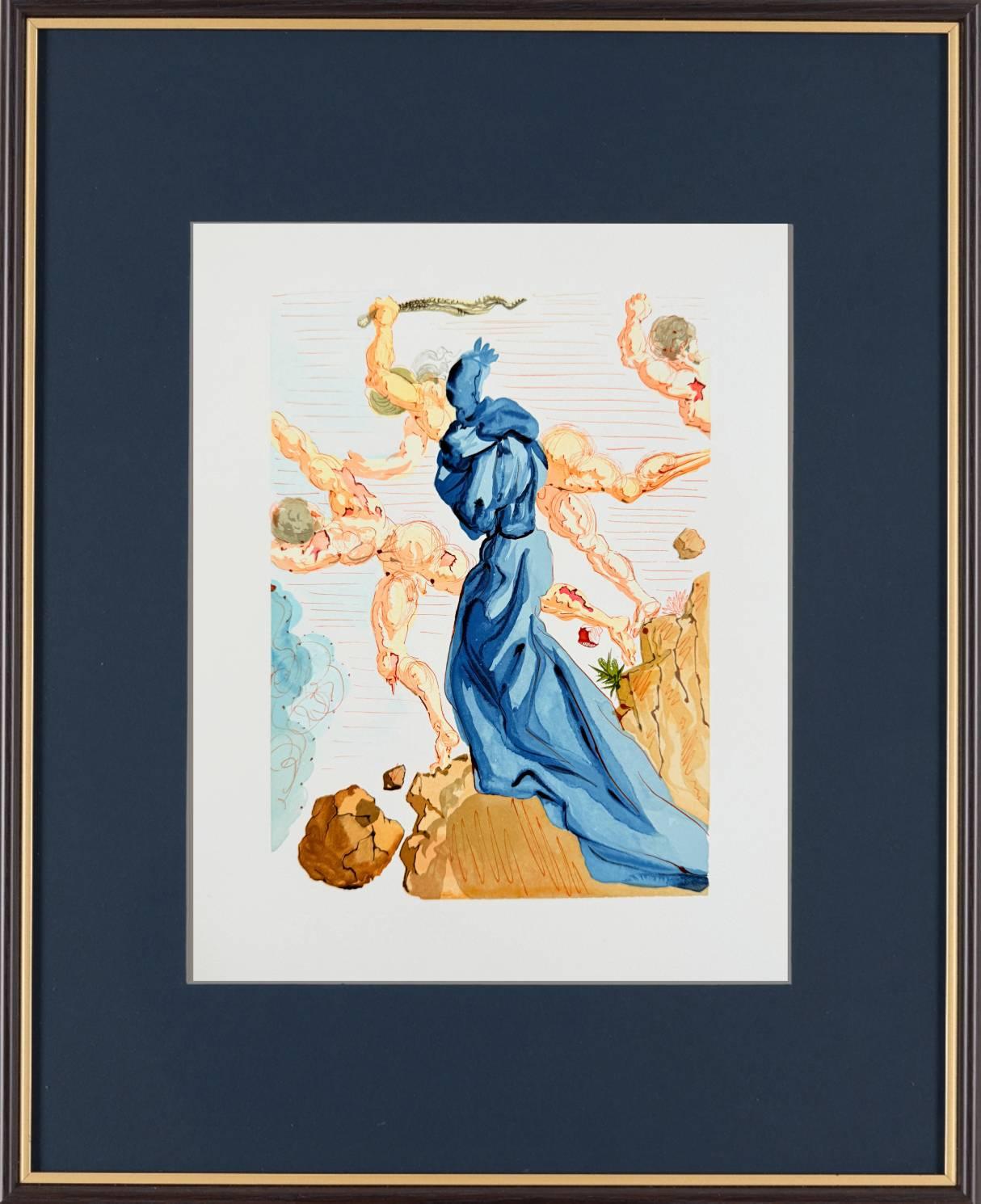The Inferno, Canto 15 - The Hard Margins - Print by Salvador Dalí