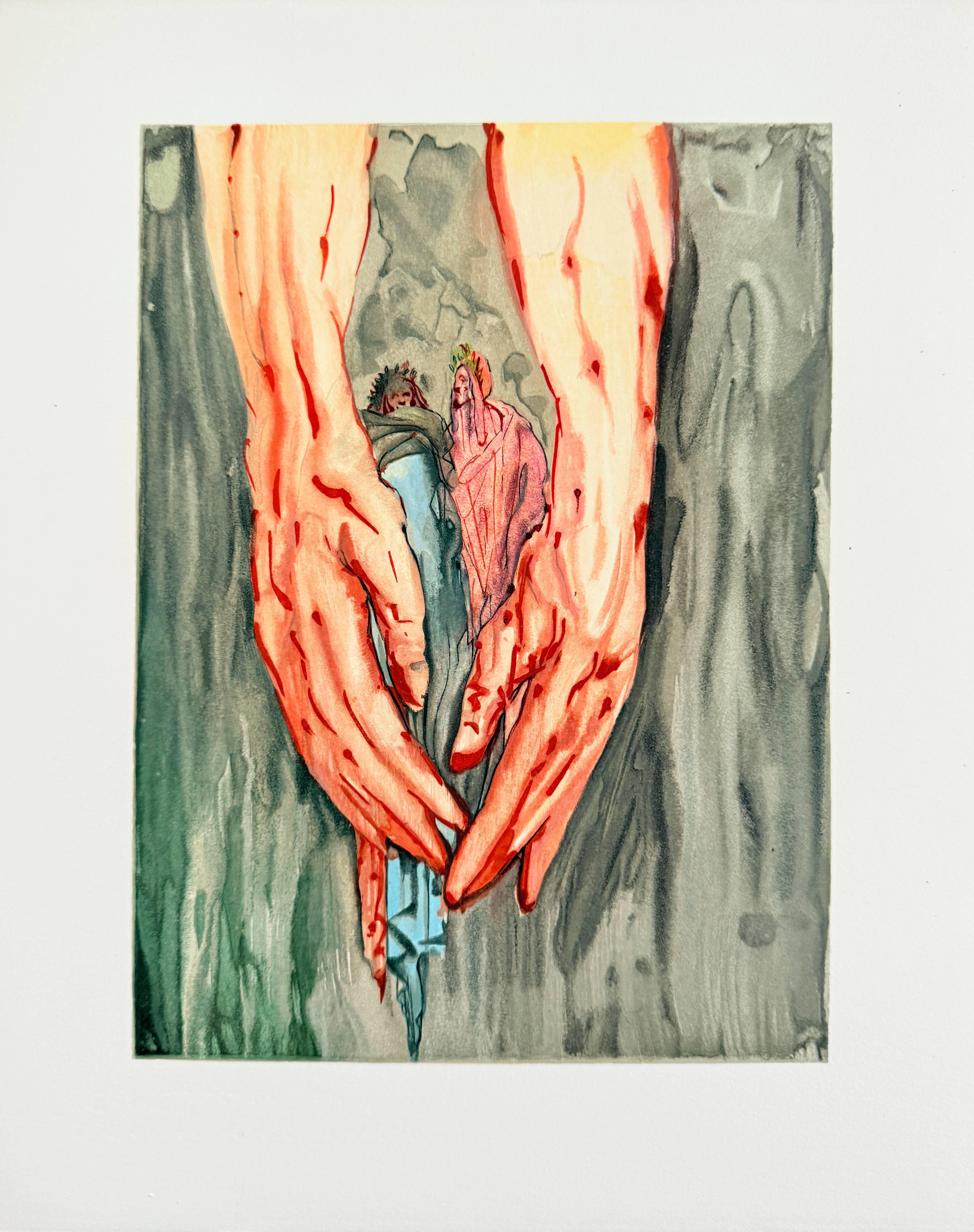 The Inferno, Canto 16 - The Mount of Geryon - Print by Salvador Dalí