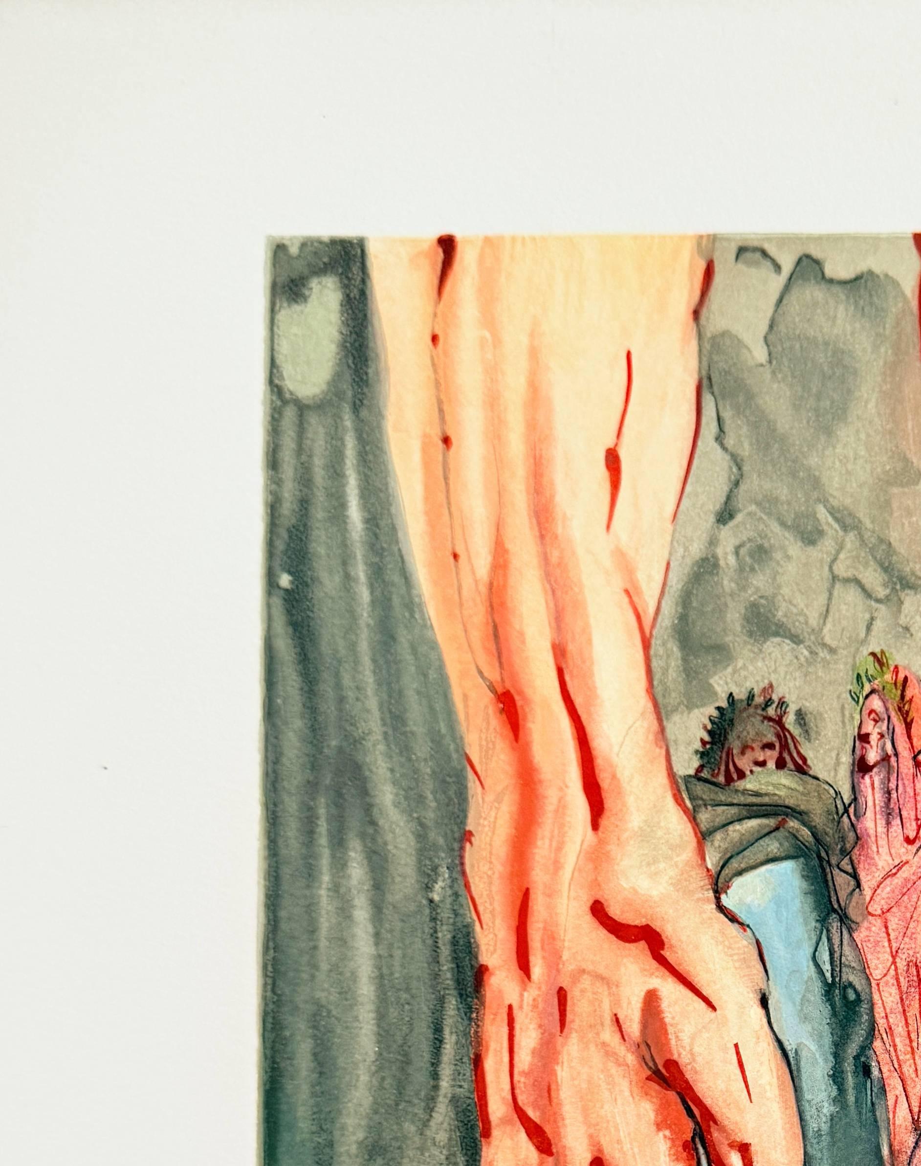 The Inferno, Canto 16 - The Mount of Geryon - Modern Print by Salvador Dalí