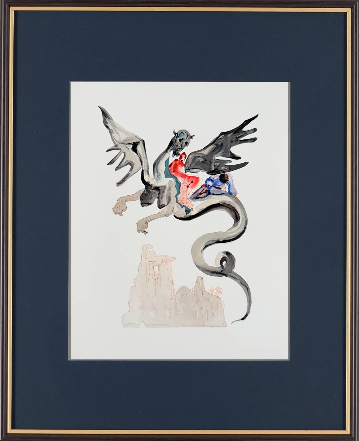 The Inferno, Canto 17 - The Usurers - Print by Salvador Dalí