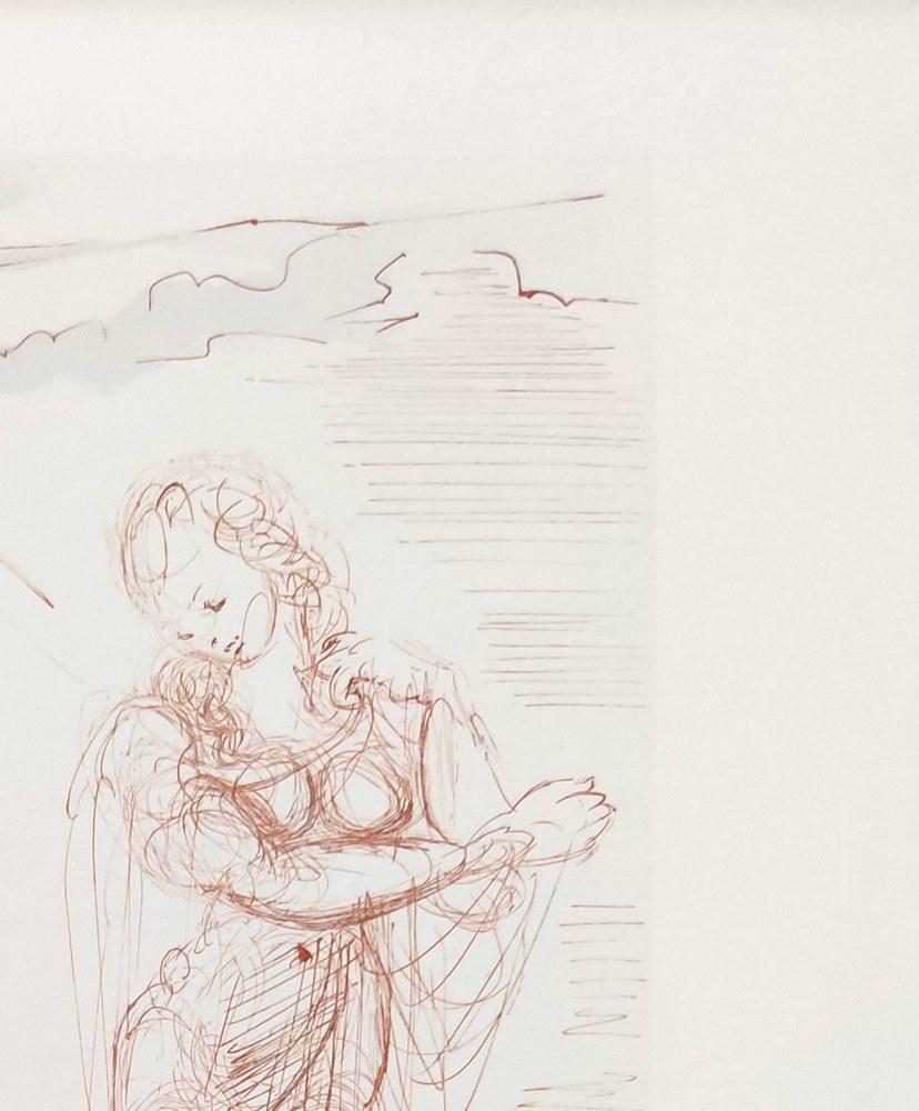 El Infierno, Canto 2 - Virigil consuela a Dante - Print Surrealista de Salvador Dalí