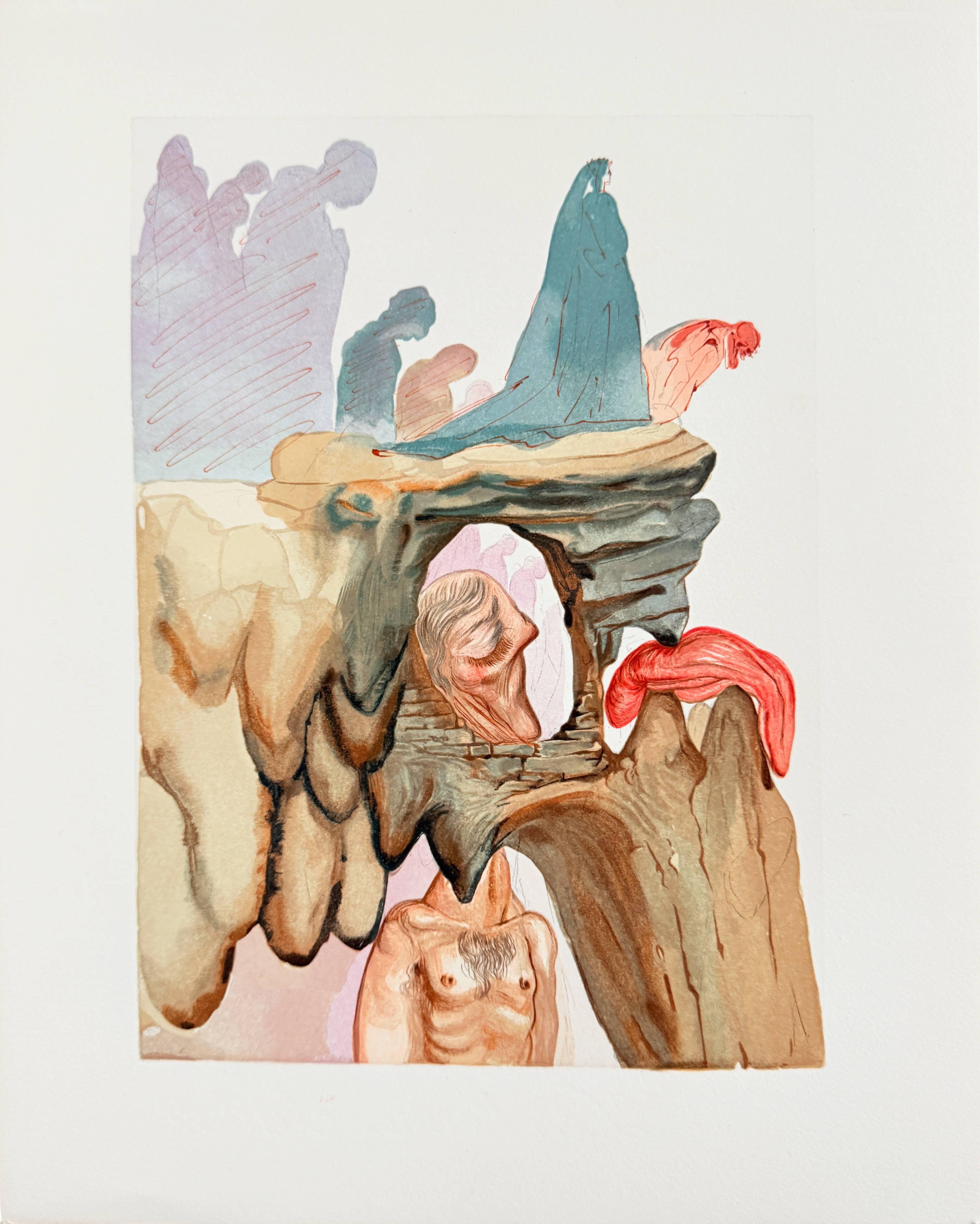 The Inferno, Canto 22 - The Liars - Modern Art by Salvador Dalí