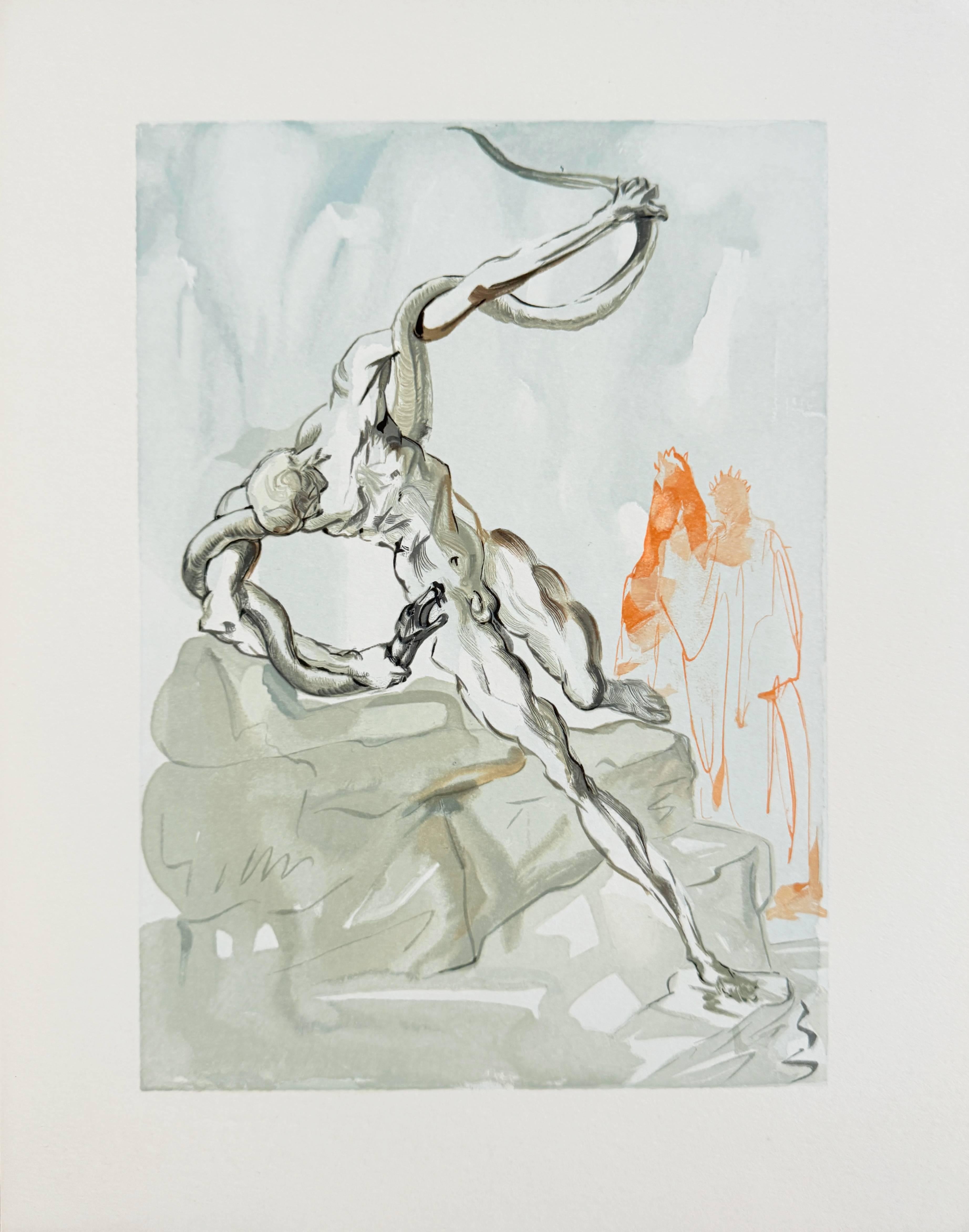 The Inferno, Canto 24 - Les Voleurs - Modern Art by Salvador Dalí