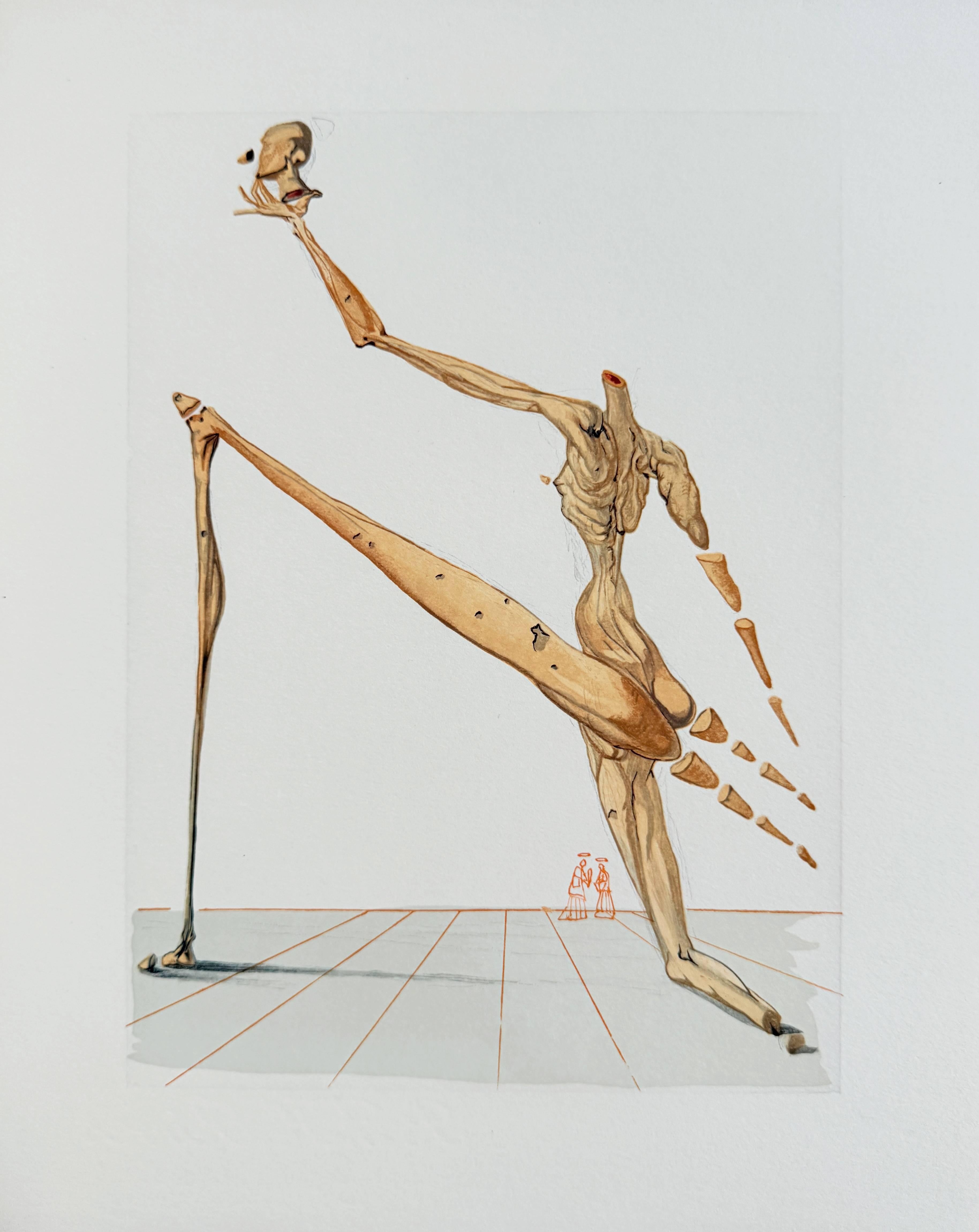 The Inferno, Canto 28 - Bertan de Horn - Modern Art by Salvador Dalí