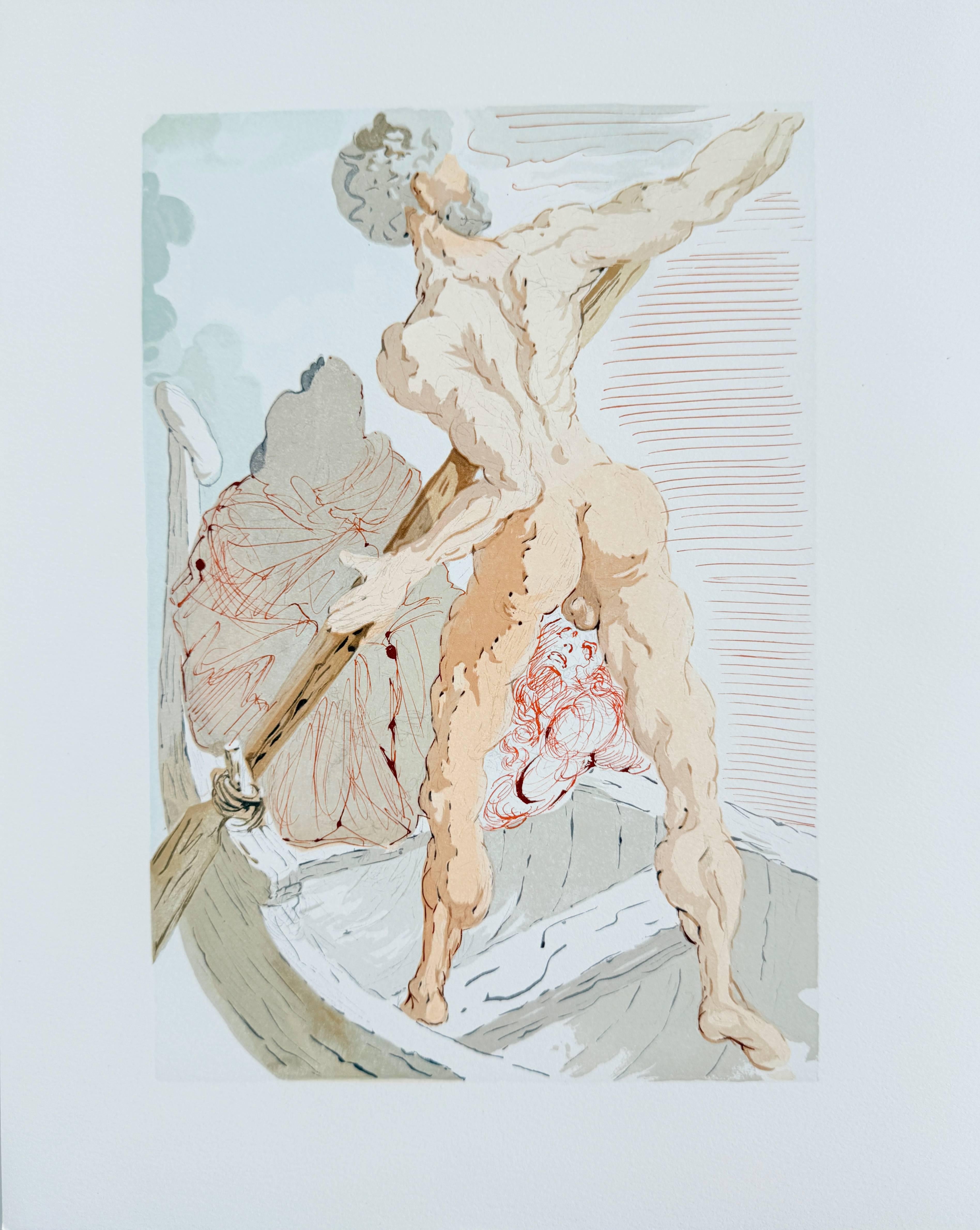 The Inferno, Canto 3 - Charon and the Shore of Acheron - Print by Salvador Dalí