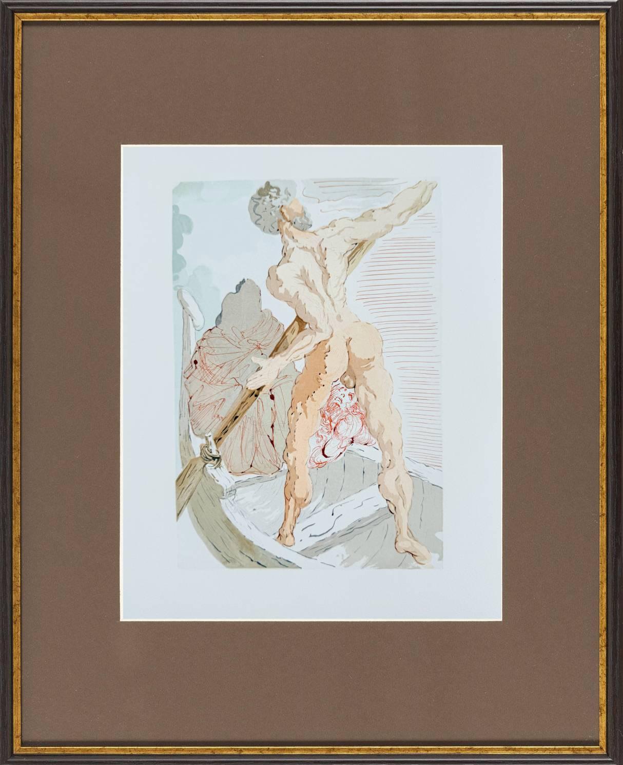 Salvador Dalí Print - The Inferno, Canto 3 - Charon and the Shore of Acheron