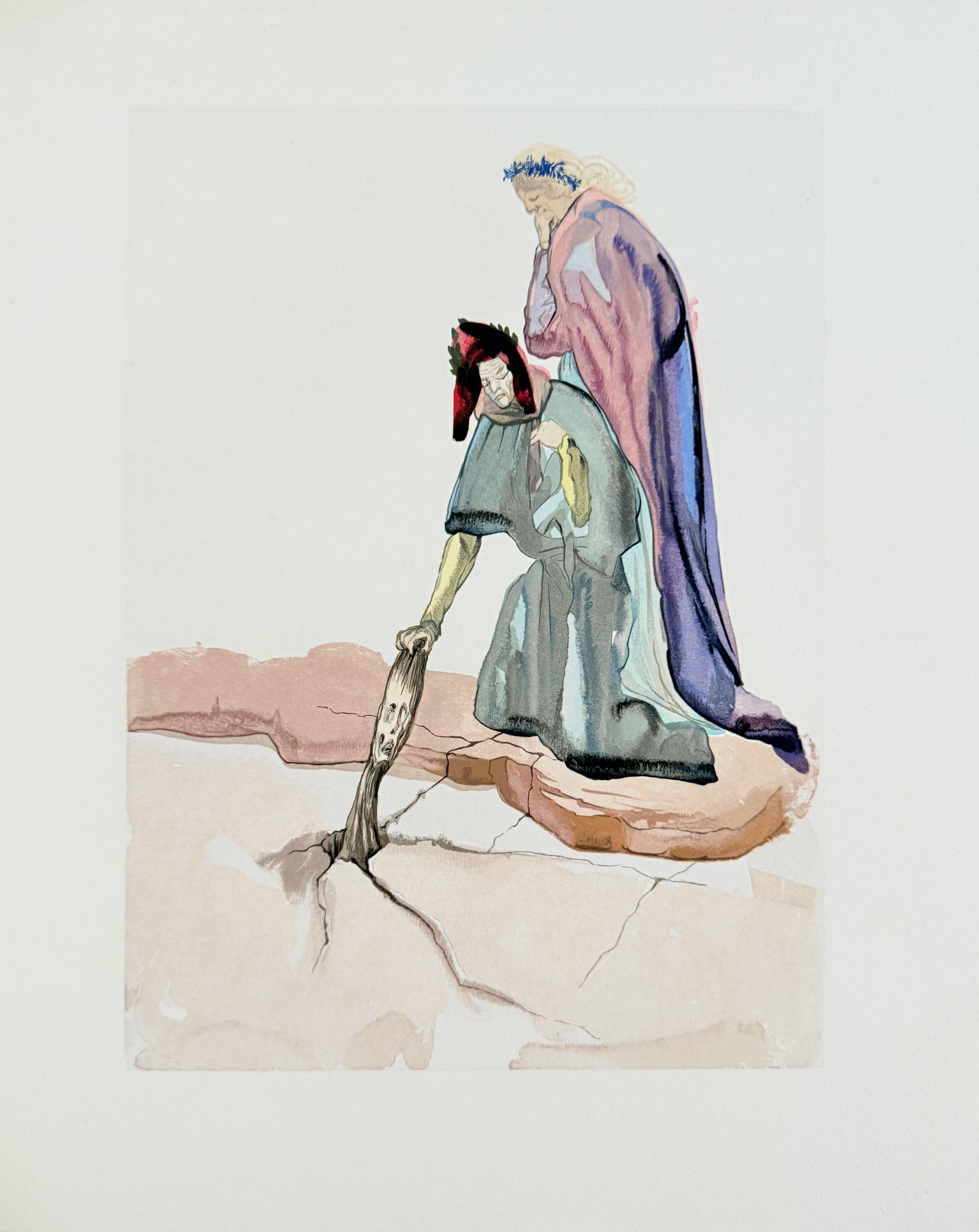 Salvador Dali (1904-1989) - The Inferno, Canto 32 - Les Traitres envers leur patrie

Original woodcut from 1960.

Dimensions of work: 33 x 26.2 cm

Publisher: Les Heures Claires, Paris.

Reference: Catalogue raisonne Michler & Lopsinger no.