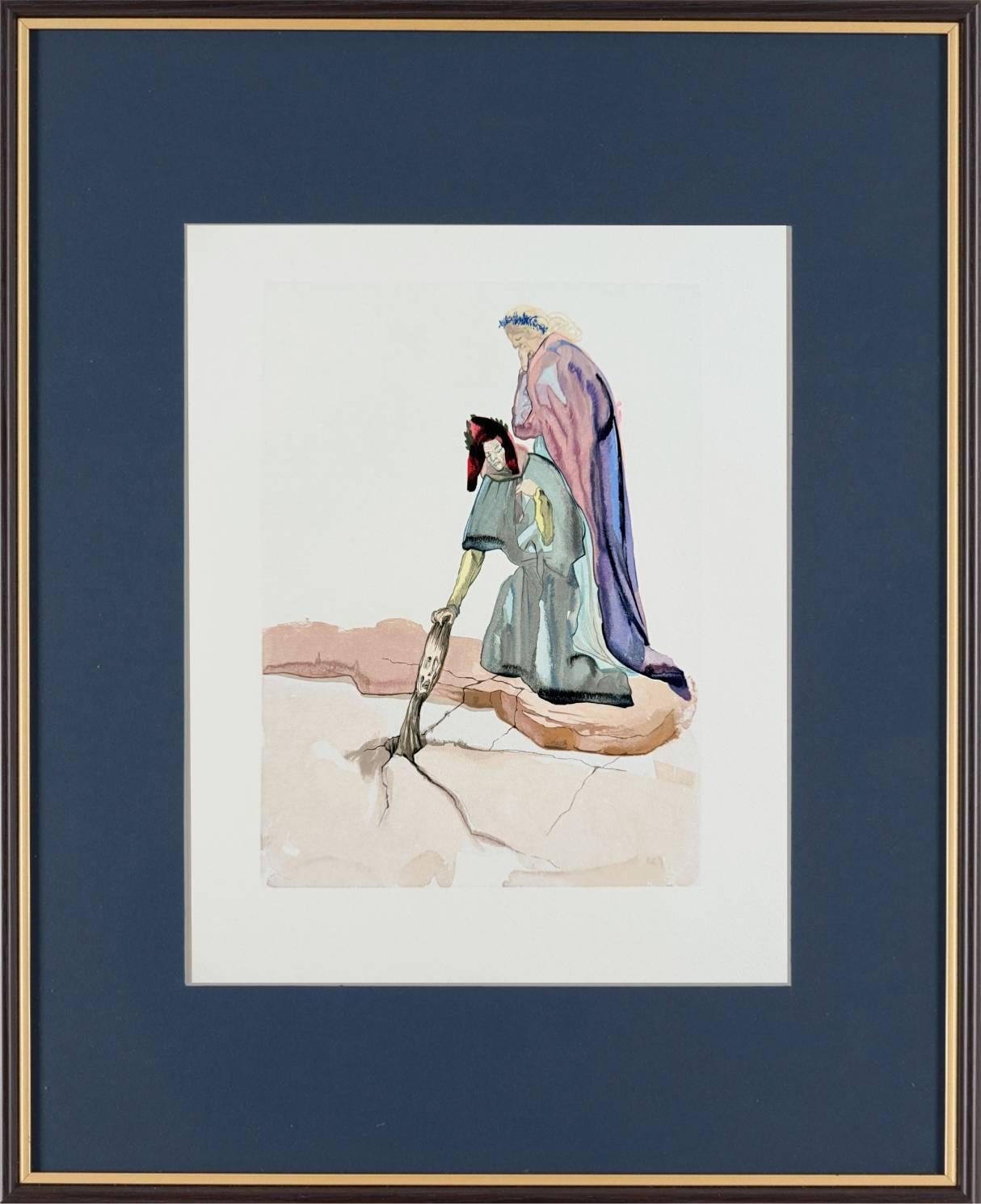 The Inferno, Canto 32 - Les Traitres envers leur patrie - Print by Salvador Dalí