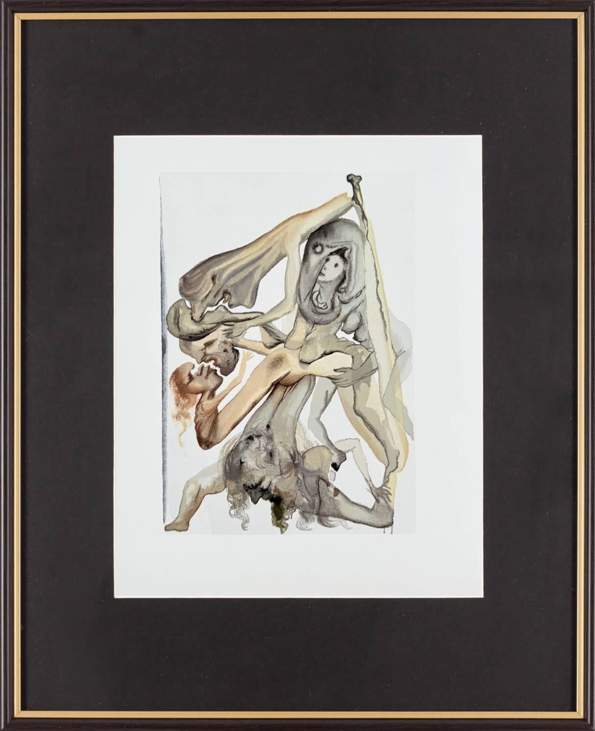 The Inferno, Canto 4 - Die Vorhölle – Print von Salvador Dalí